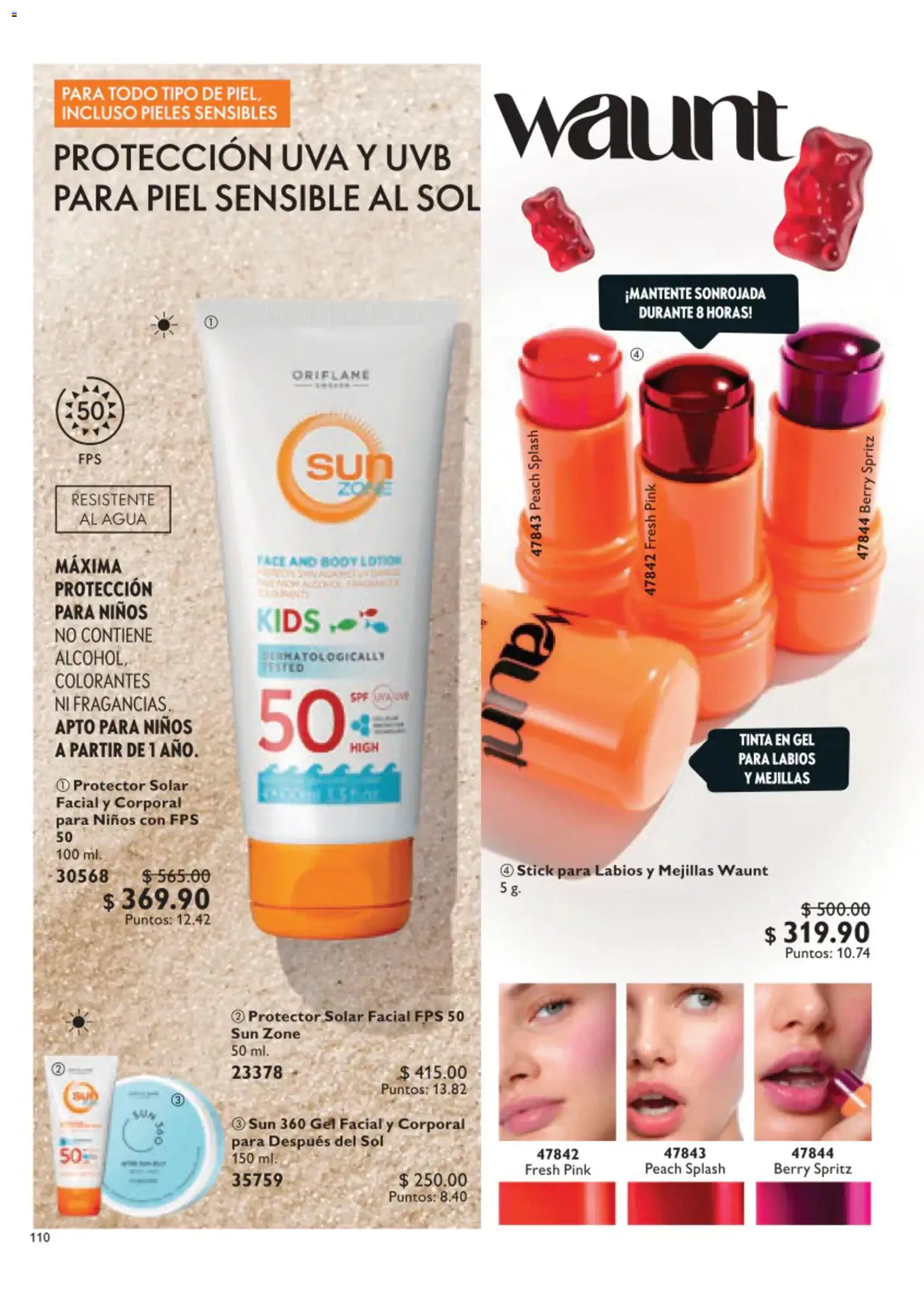 Nuevas ofertas de Oriflame válidas en toda la República Mexicana desde el 01/08/2026. ¡Encuentra las mejores ofertas en Oriflame campaña 11 2026! | Página: 110 | Productos: Agua, Uva, Body, Protector solar