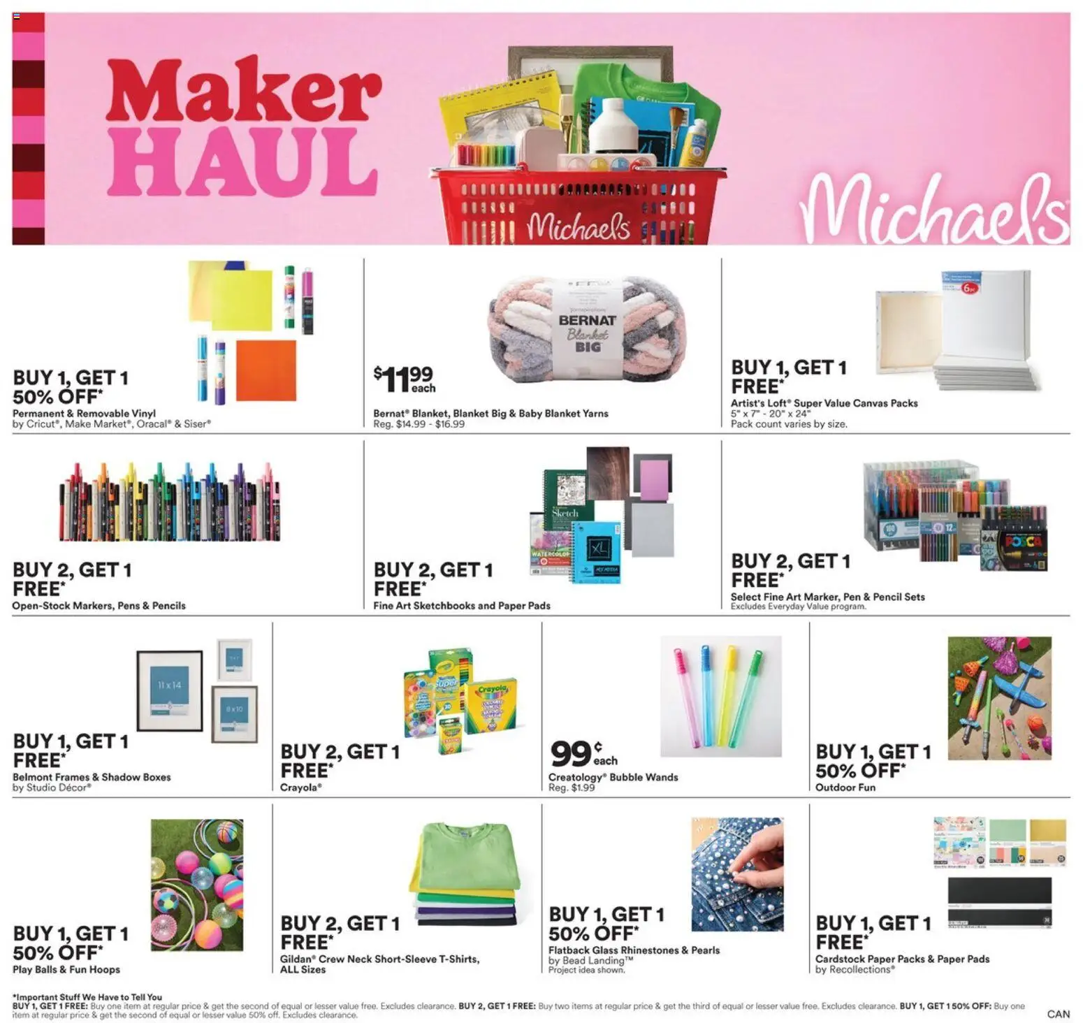 Michaels flyer valid from Jul 31, 2026 | Page: 1 | Products: Blanket
