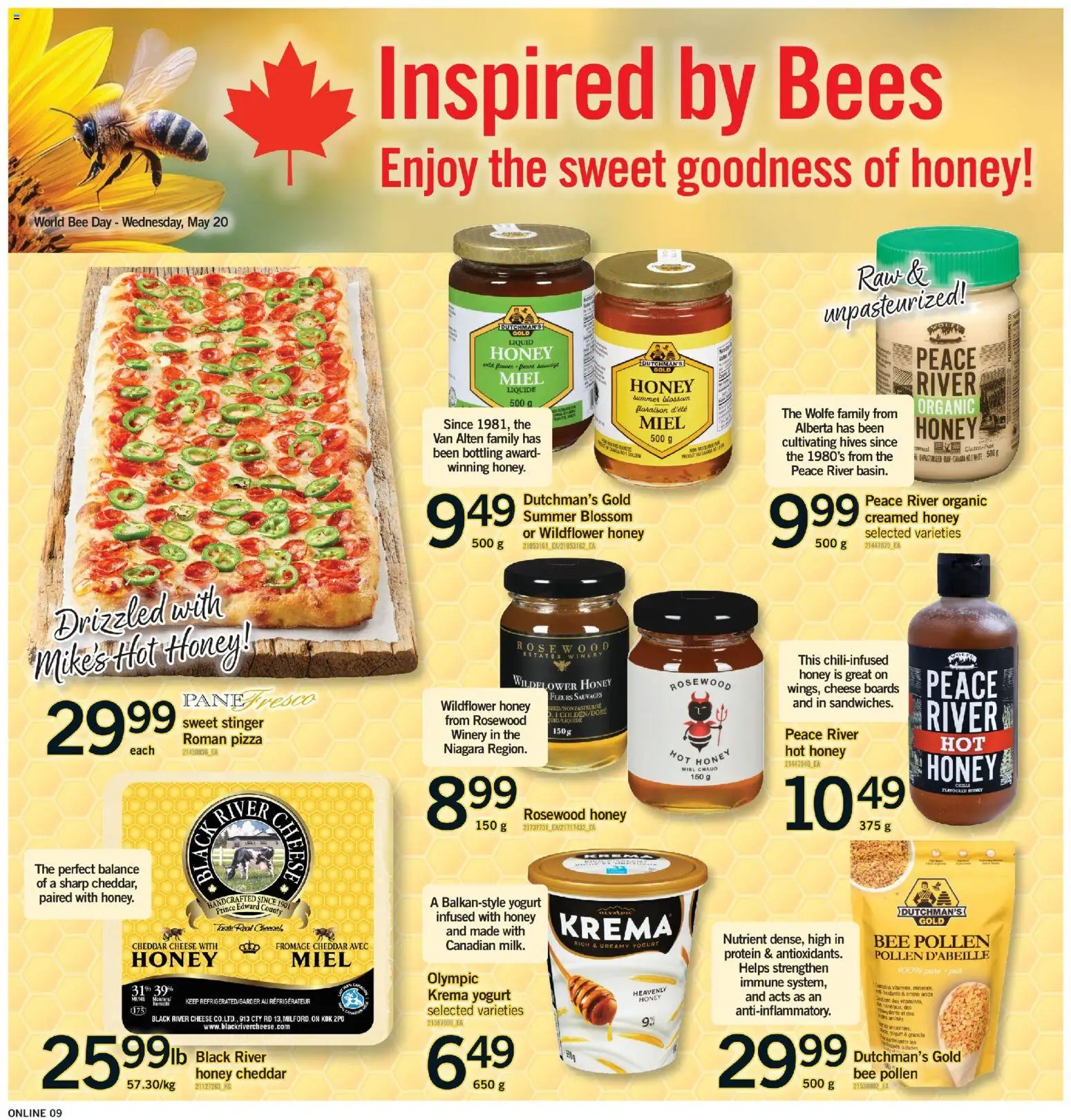 Fortinos flyer valid from 14.05.2026 | Page: 9 | Products: Cheese, Yogurt, Pizza