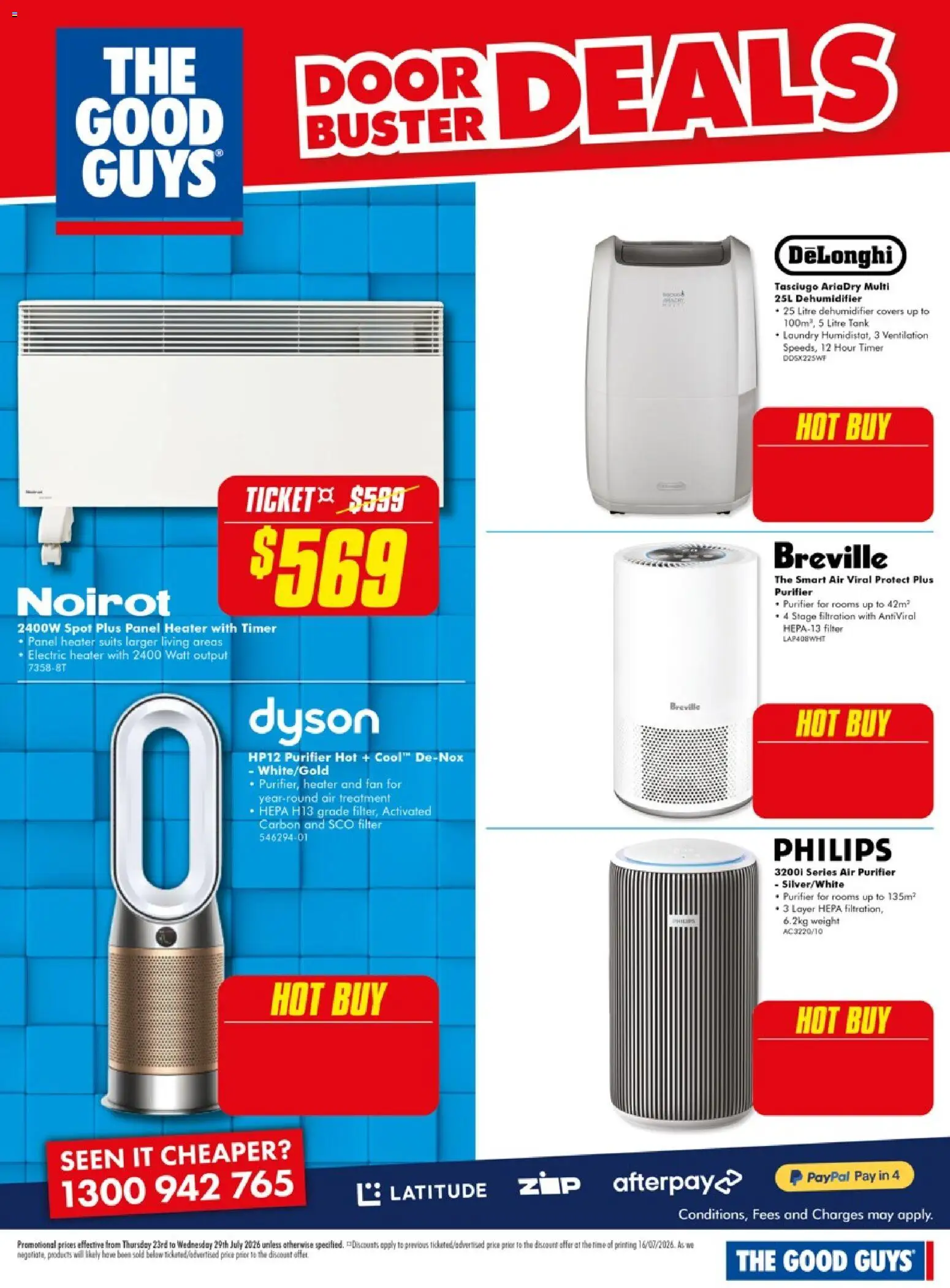 The Good Guys catalogue - valid from 23/07/2026 | Page: 19 | Products: Heater, Timer, Fan, Treatment