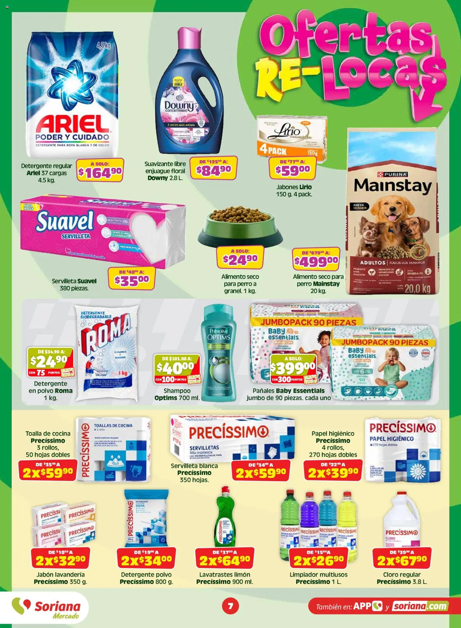 Nuevas ofertas de Soriana válidas en toda la República Mexicana desde el 19.06.2026. ¡Encuentra las mejores ofertas en Soriana Julio Regalado Mercado Nacional! | Página: 7