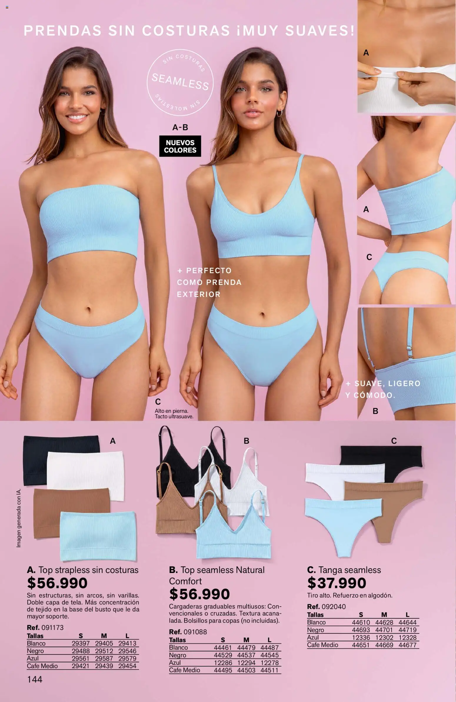 Leonisa revista - valida desde el 04.06.2026 | Página: 144 | Productos: Gin, Top, Café