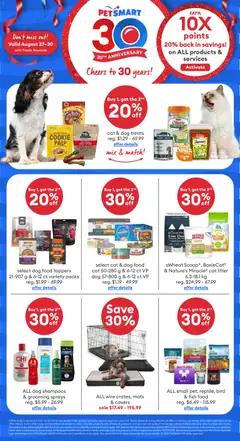 Preview of Petsmart weekly flyer / circulaire from shop Petsmart valid from Aug 27, 2026