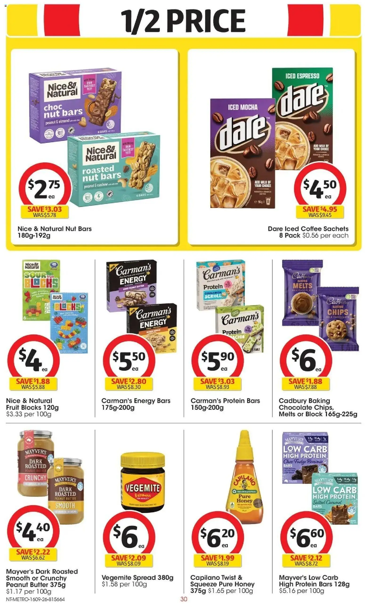 ﻿Coles catalogue valid from 16/09/2026 > Online Australia | Page: 30 | Products: Milk, Protein, Chips, Fruit