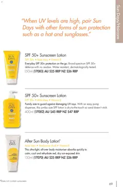 Preview of Nutrimetics Catalogue 2026 - valid from 01/01/2026 | Page: 69 | Products: Lotion, Moisturiser, Aloe vera, Sun protection