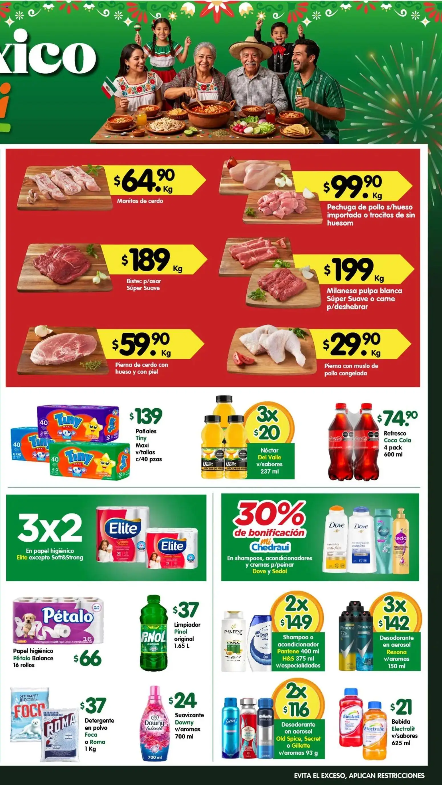 Nuevas ofertas de Arteli válidas en toda la República Mexicana desde el 11/09/2026. ¡Encuentra las mejores ofertas en Arteli folleto Valles! | Página: 2 | Productos: Pollo, Limpiador, Pañales, Carne