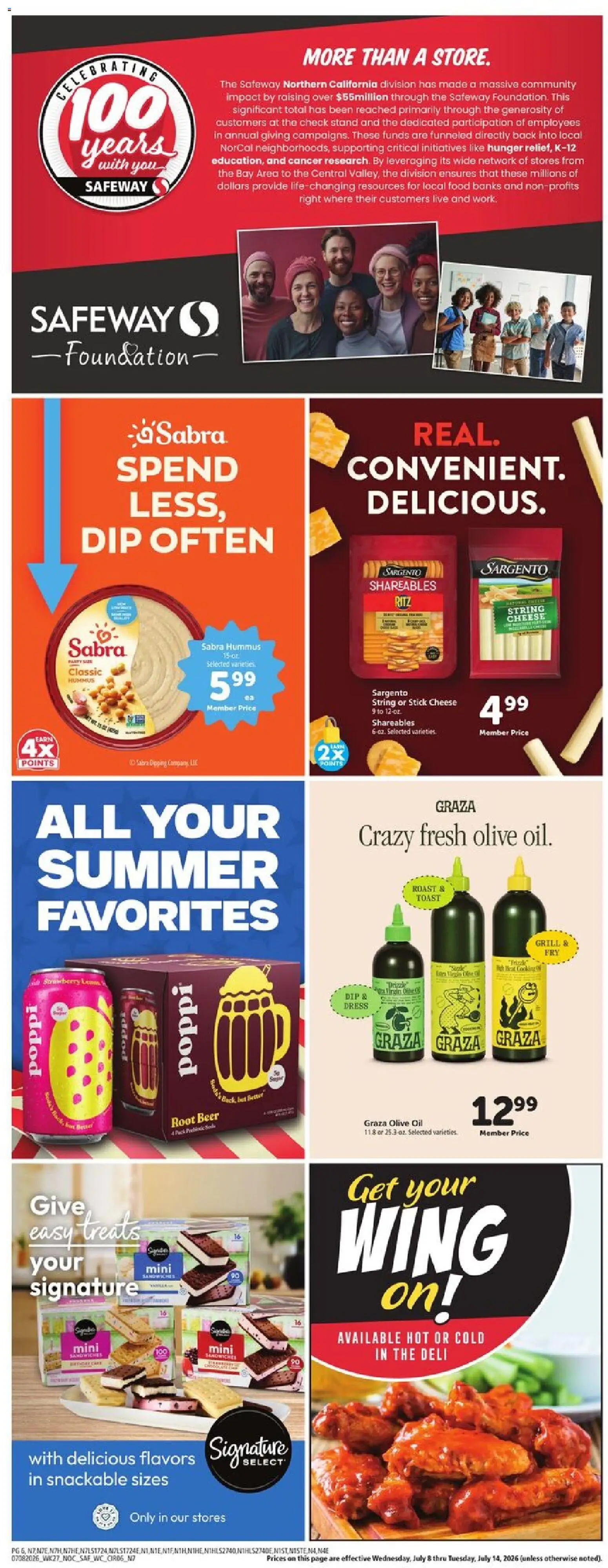 Safeway Weekly Ad - valid from 07/08/2026 | Page: 6 | Products: Foundation, Cheese, Oil, Grill