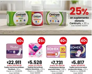 Vista previa Coto - Perfumería y limpieza válido desde el 06/07/2026 | Página: 7 | Productos: Toalla, Toallas, Protectores diarios