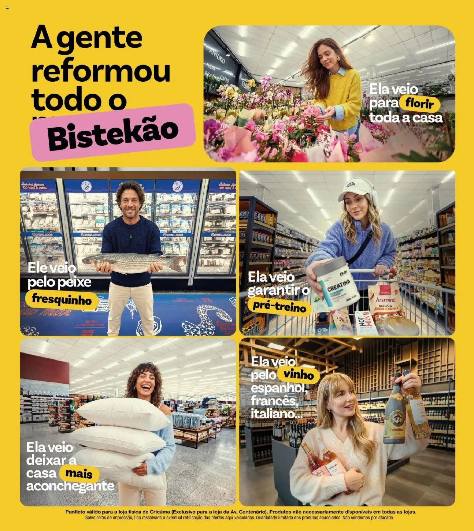 Bistek Supermercados Folheto - válido de 08/07/2026 | Página: 4 | Produtos: Creatina, Vinho, Peixe, Granola