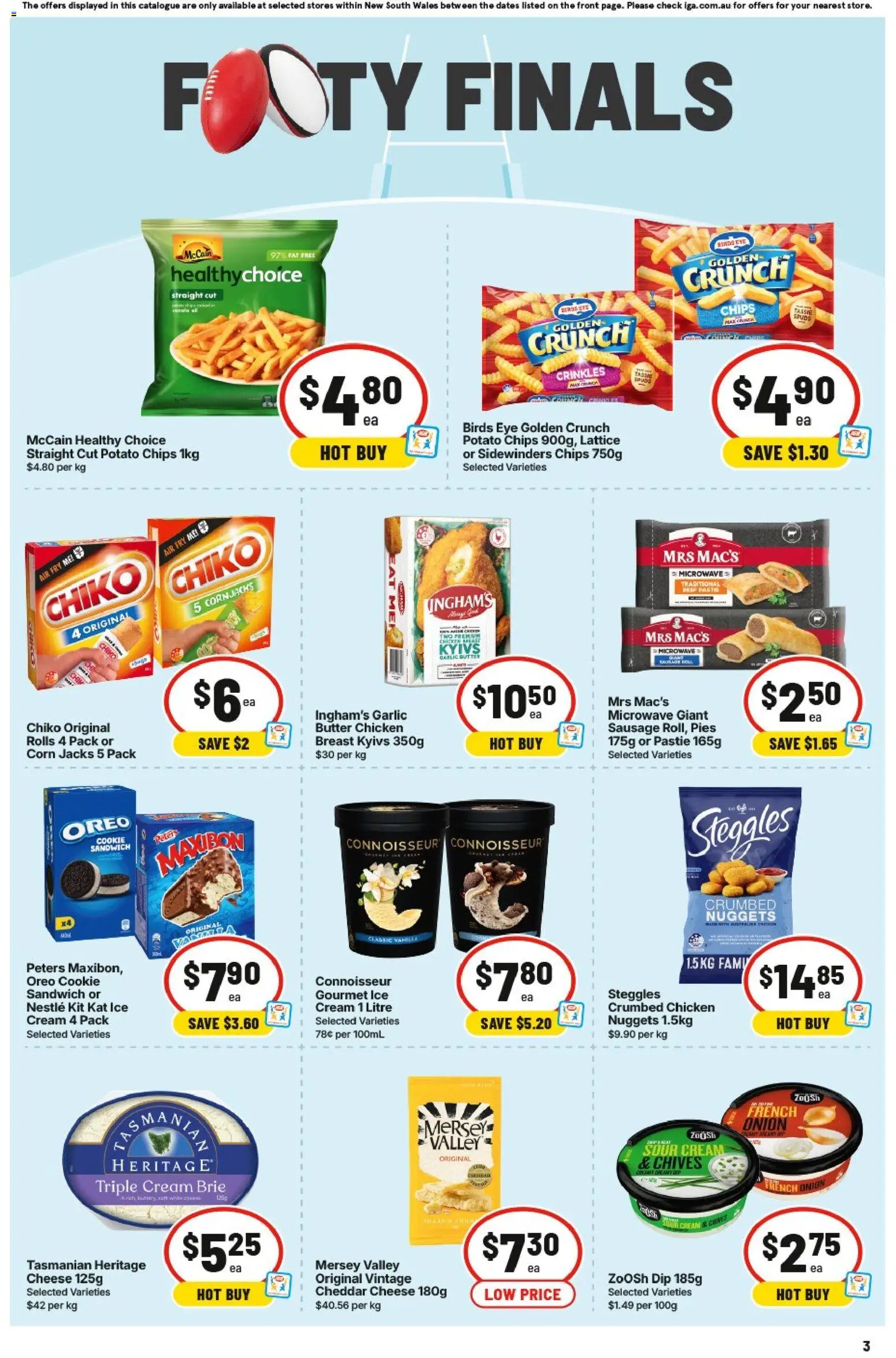 IGA catalogue - valid from 16/09/2026 | Page: 4 | Products: Corn, Chips, Oreo, Onion