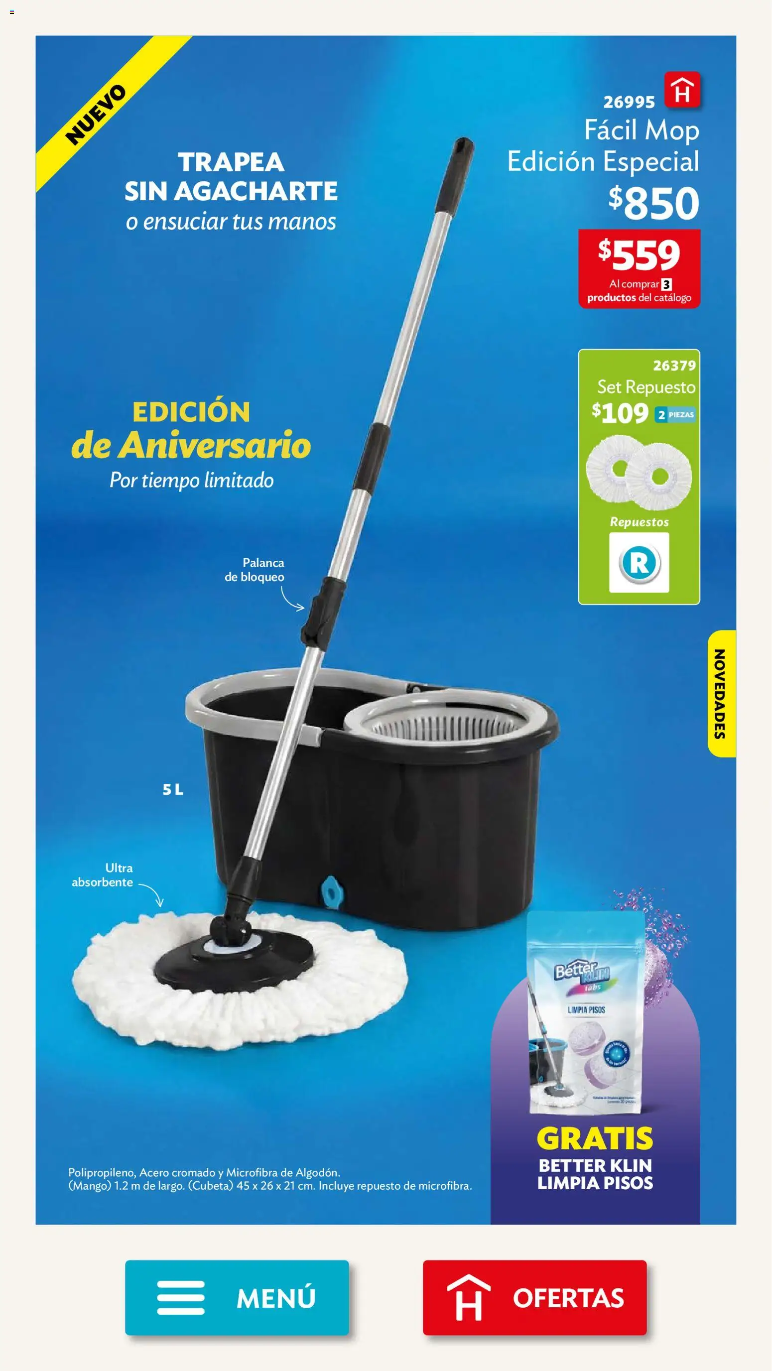 Nuevas ofertas de Betterware válidas en toda la República Mexicana desde el 03/08/2026. ¡Encuentra las mejores ofertas en Betterware campaña 8 2026! | Página: 5 | Productos: Mango
