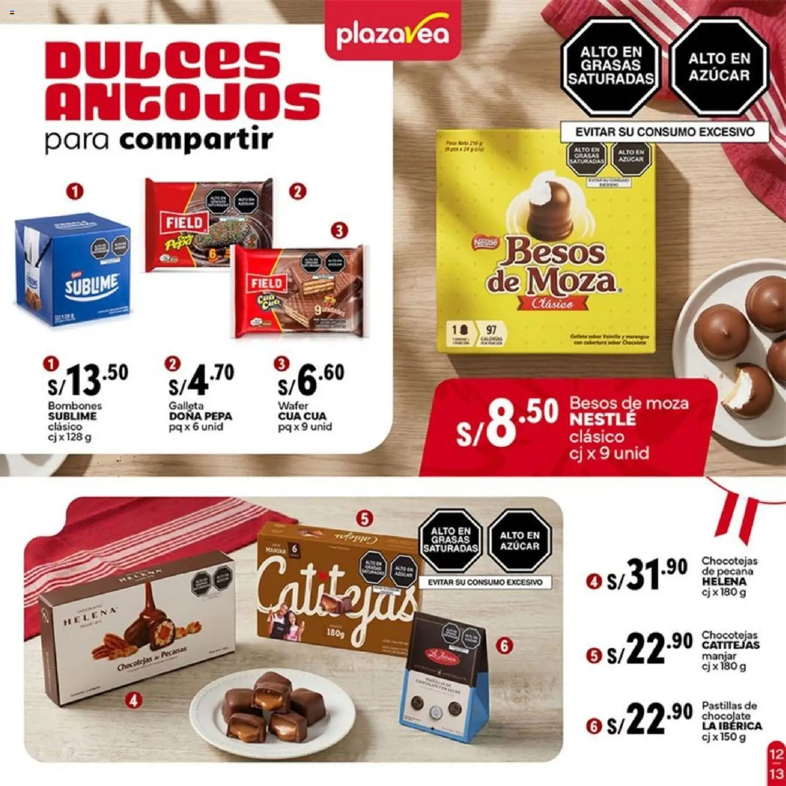 Catálogo Plaza Vea válido desde 13/07/2026 | Página: 13 | Productos: Chocolate