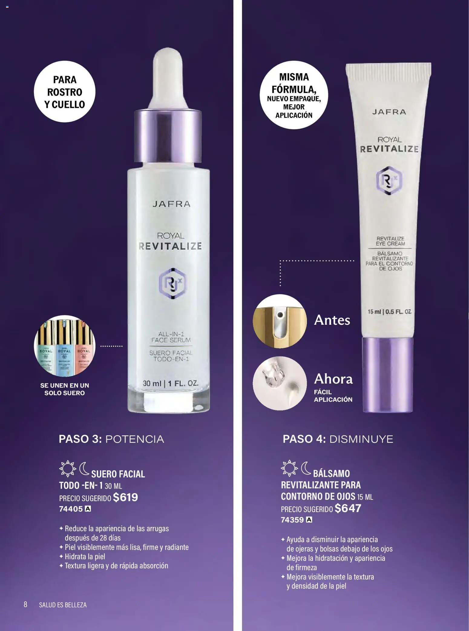 Nuevas ofertas de JAFRA válidas en toda la República Mexicana desde el 01.02.2026. ¡Encuentra las mejores ofertas en JAFRA catálogo Organizador de Ventas! | Página: 8 | Productos: Contorno de ojos, Serum, Contorno, Radiante