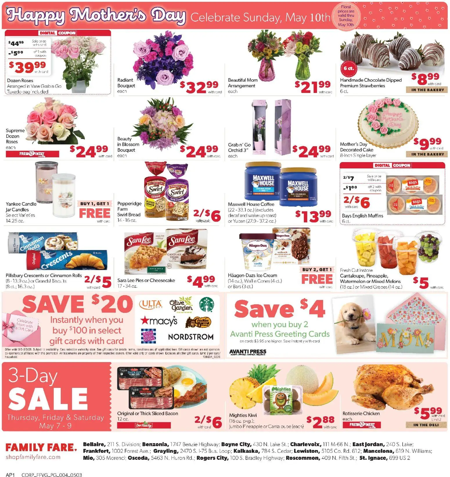 Family Fare Weekly Ad - valid from 03.05.2026 | Page: 5 | Products: Press, Cheese, Pineapple, Watermelon