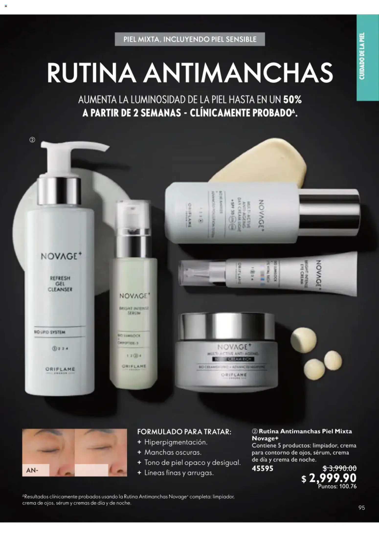 Nuevas ofertas de Oriflame válidas en toda la República Mexicana desde el 01/08/2026. ¡Encuentra las mejores ofertas en Oriflame campaña 11 2026! | Página: 95 | Productos: Serum, Crema, Contorno