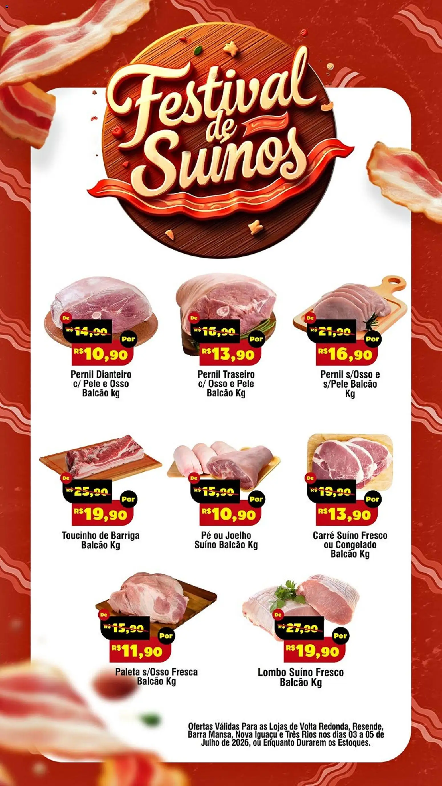 Royal Supermercados Folheto - válido de 03/07/2026 | Página: 1 | Produtos: Lombo, Pernil