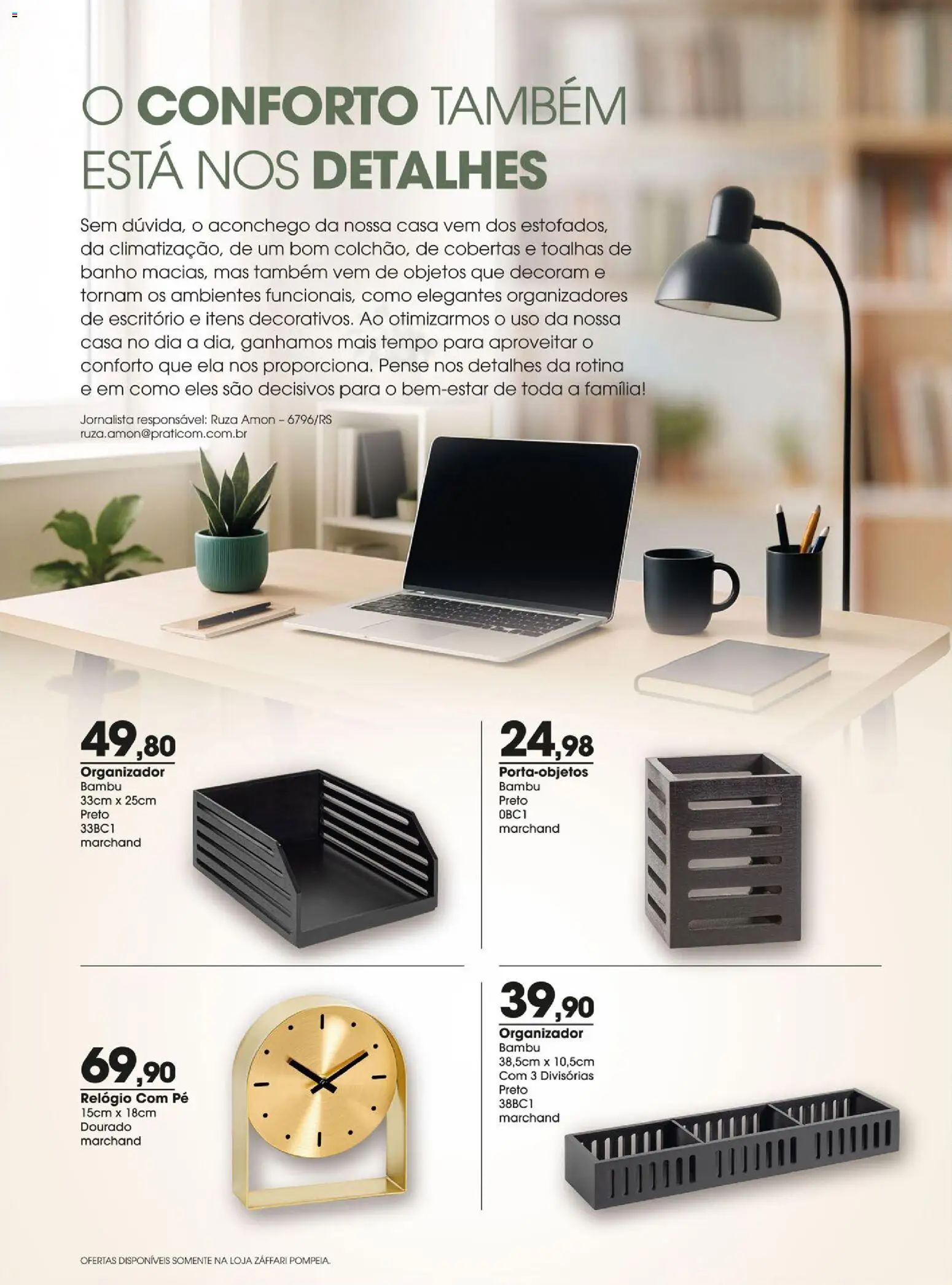 Zaffari Folheto - válido de 31/07/2026 | Página: 2 | Produtos: Organizador, Relógio