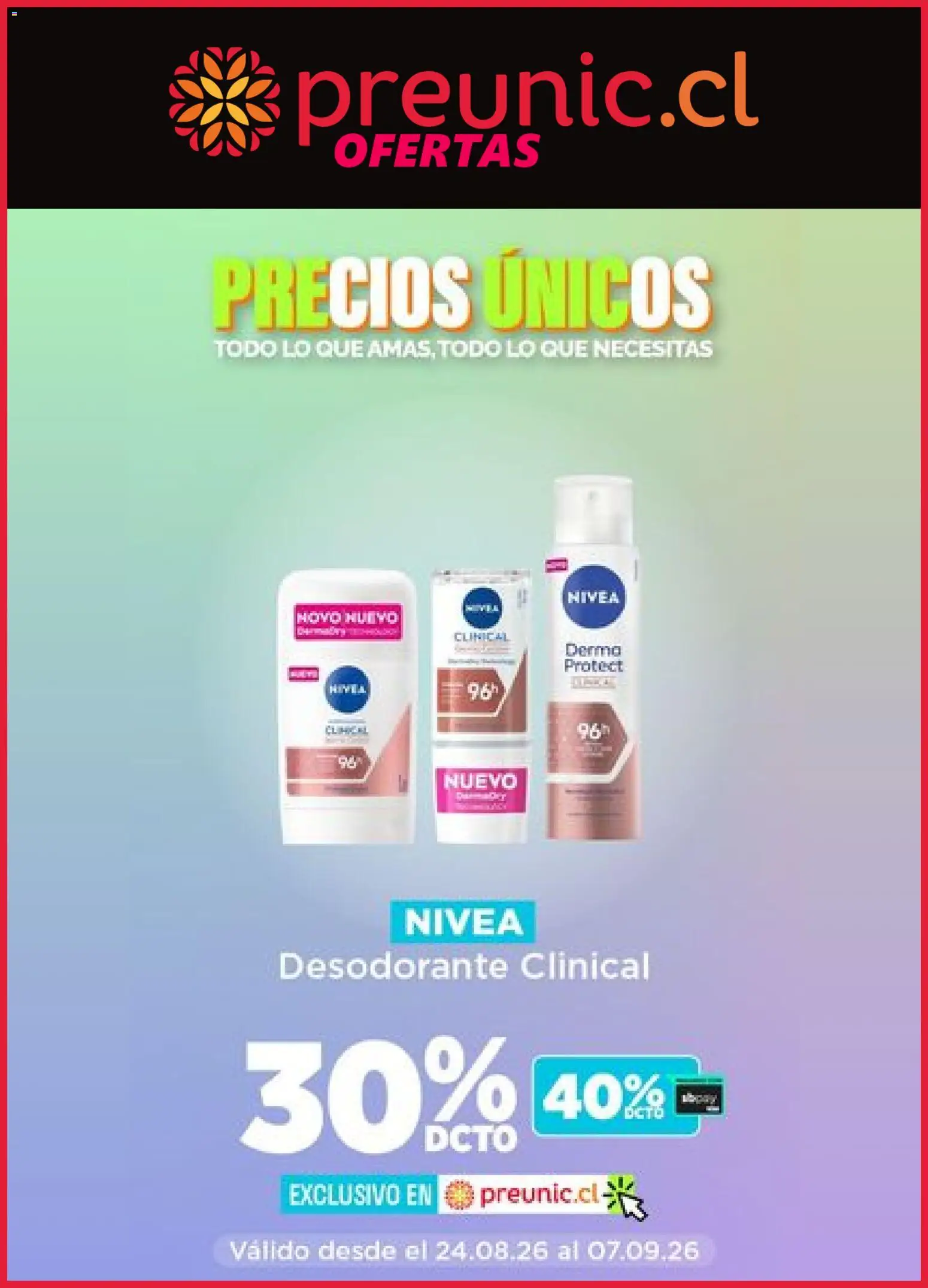 Preunic Ofertas │ válido desde el 27.08.2026 | Página: 7 | Productos: Huevo, Desodorante