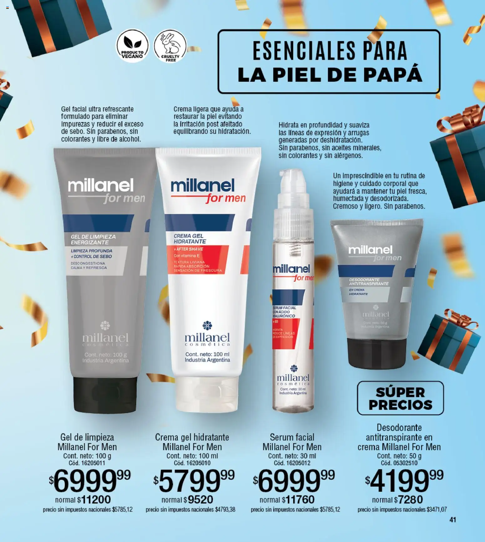 Millanel - Catálogo │ válido desde el 25.05.2026 | Página: 41 | Productos: Papa, Serum, Desodorante, Antitranspirante