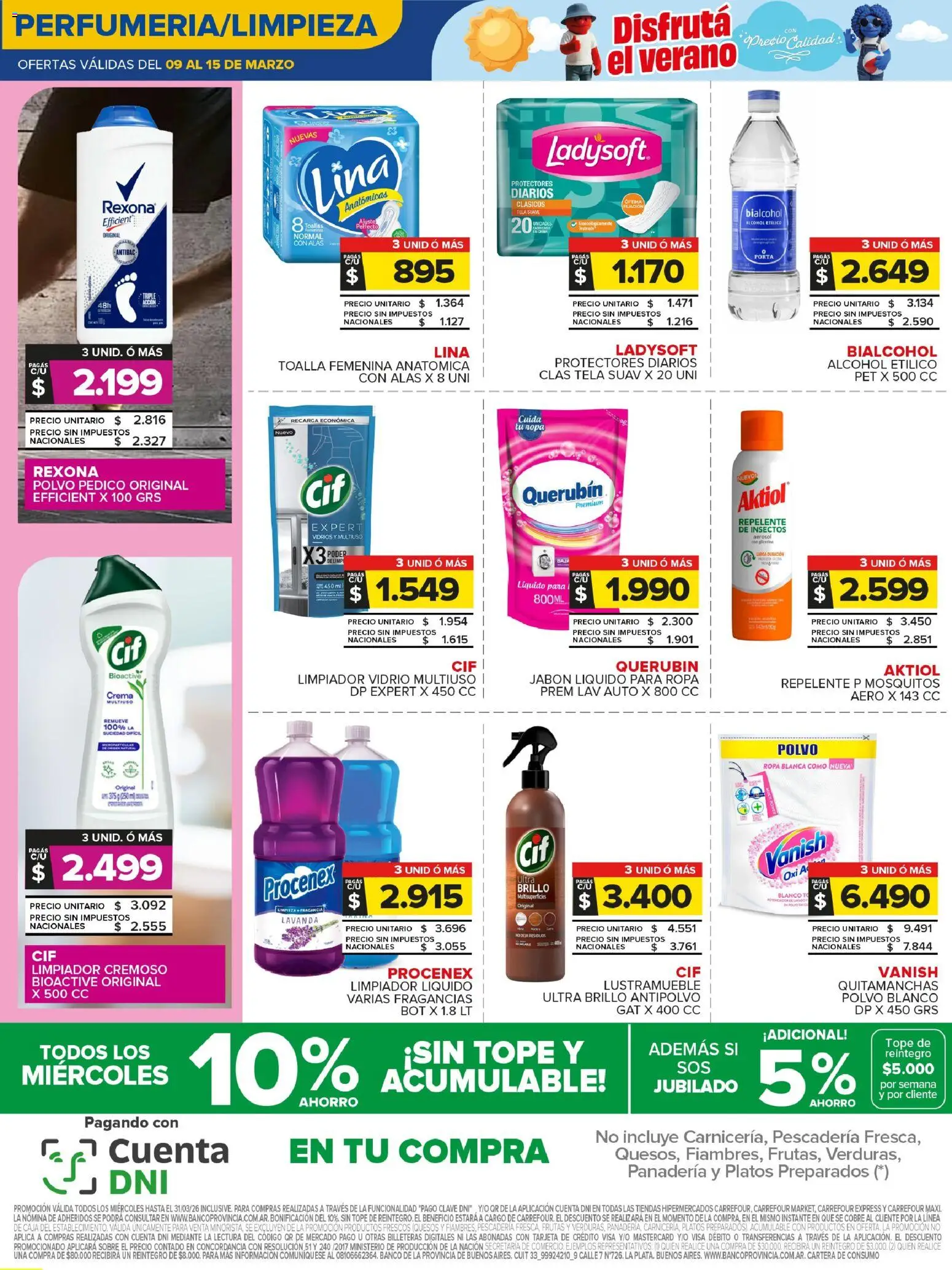 Carrefour Maxi catálogo │ válido desde el 09.03.2026 | Página: 7 | Productos: Toalla, Banco, Panadería, Polvo
