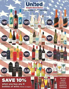 Preview of United Supermarkets weekly ads valid from 01.06.2026 | Page: 2 | Products: Box, Wine