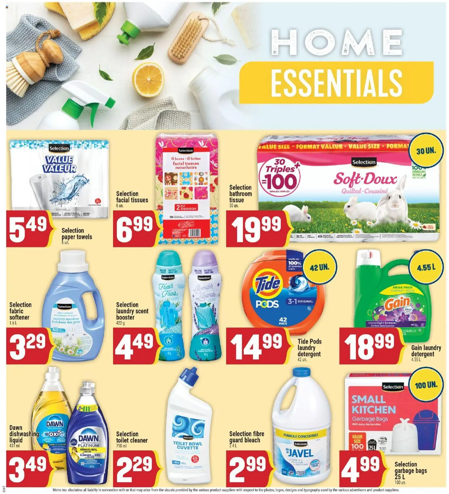 Adonis flyer valid from Aug 20, 2026 | Page: 7 | Products: Garbage bags, Tissues, Detergent, Meadow