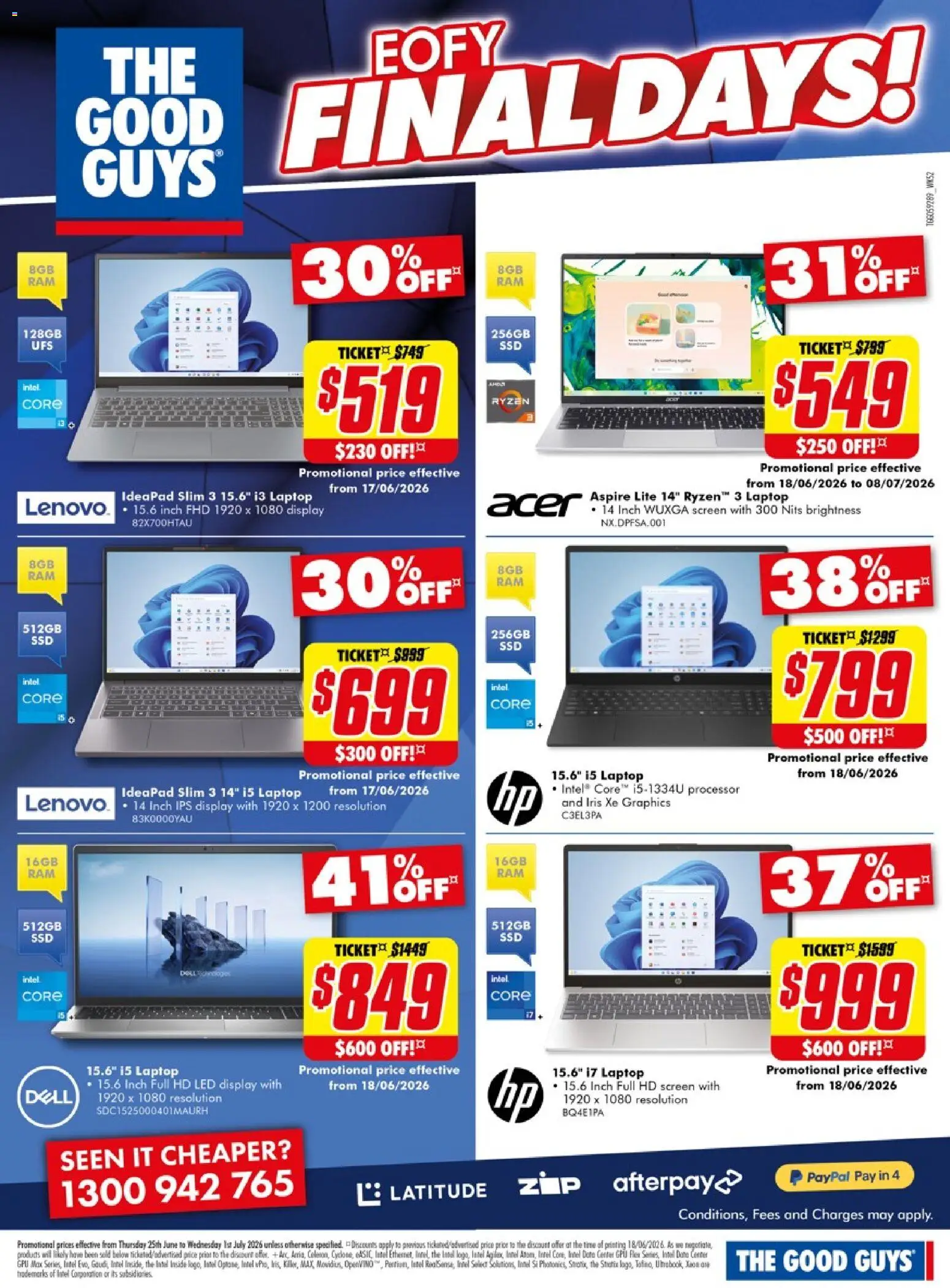 The Good Guys catalogue - valid from 25/06/2026 | Page: 5 | Products: Laptop, Screen