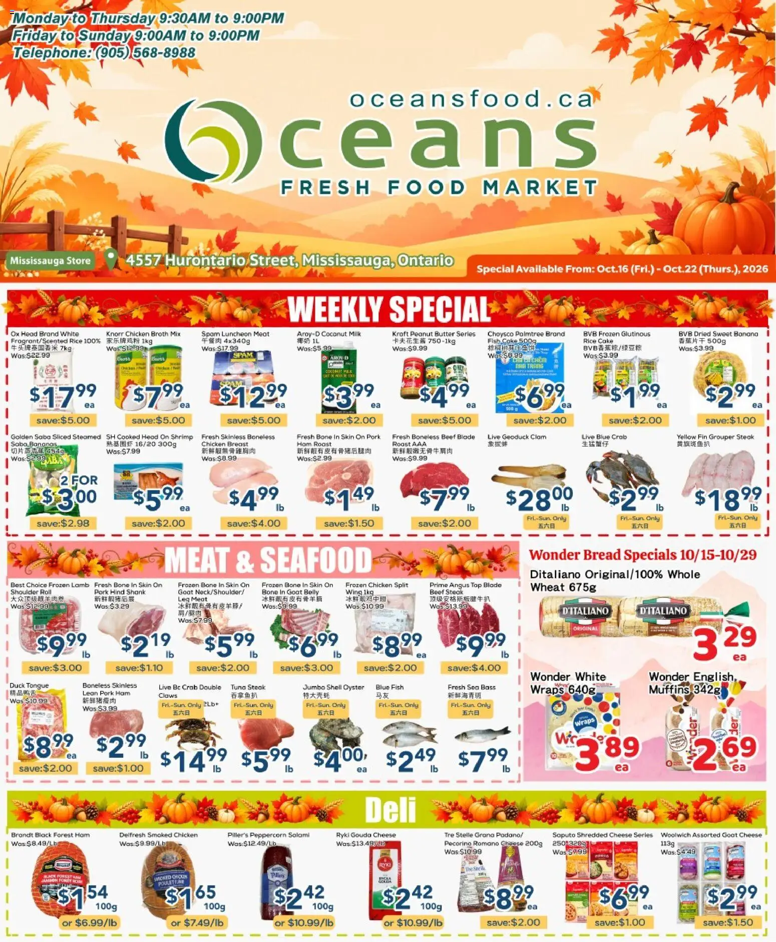 Oceans flyer valid from Oct 16, 2026 | Page: 1