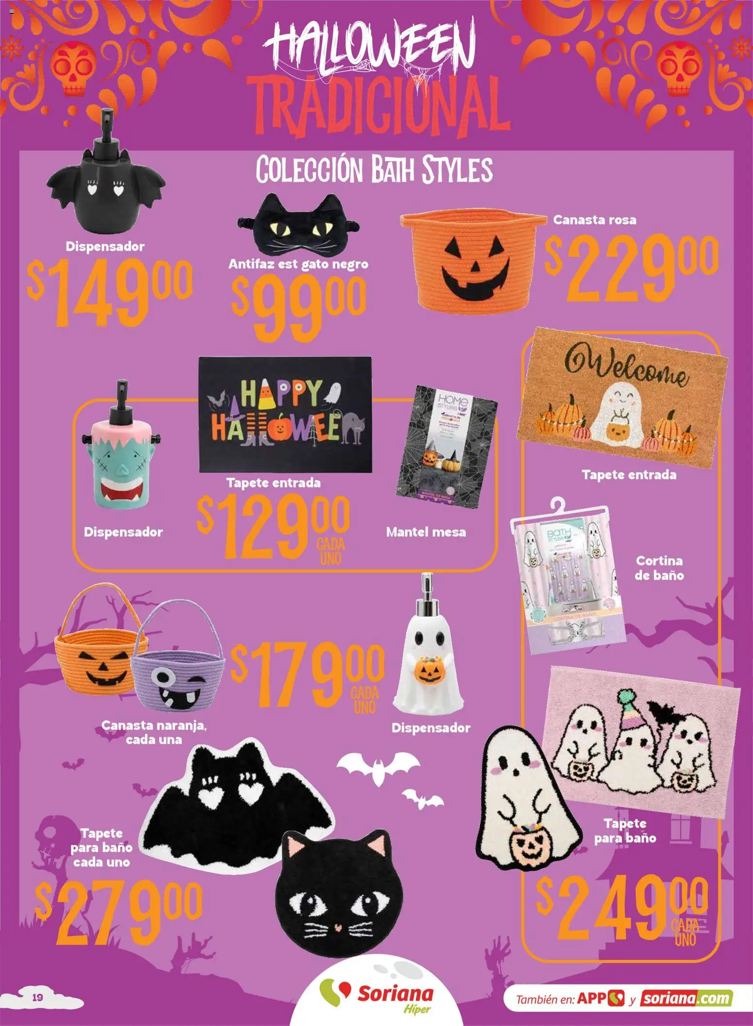 Nuevas ofertas de Soriana válidas en toda la República Mexicana desde el 01/10/2026. ¡Encuentra las mejores ofertas en Soriana Híper - Halloween y Día de muertos! | Página: 19