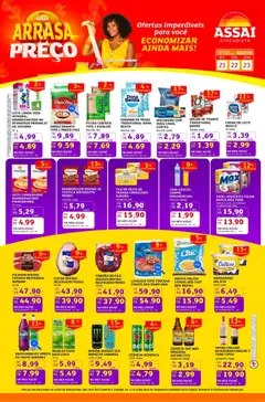 Assaí Atacadista ofertas - SP - Pré-Visualização do folheto da loja Assaí Atacadista, válido de 21/08/2026 | Página: 1 | Produtos: Leite, Vinho, Creme, Bandeja