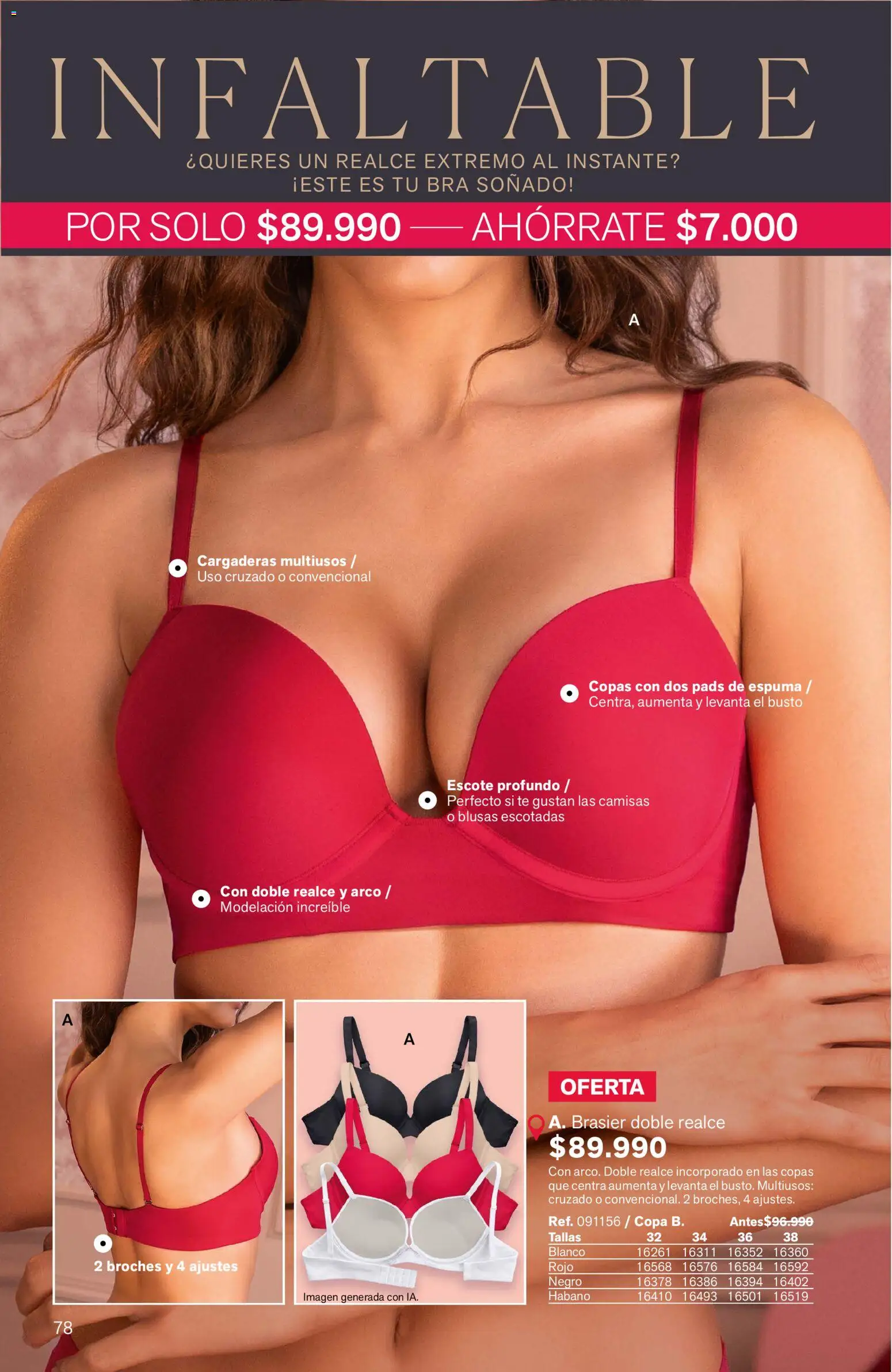 Leonisa revista - valida desde el 11/09/2026 | Página: 78 | Productos: Té, Espuma, Brasier