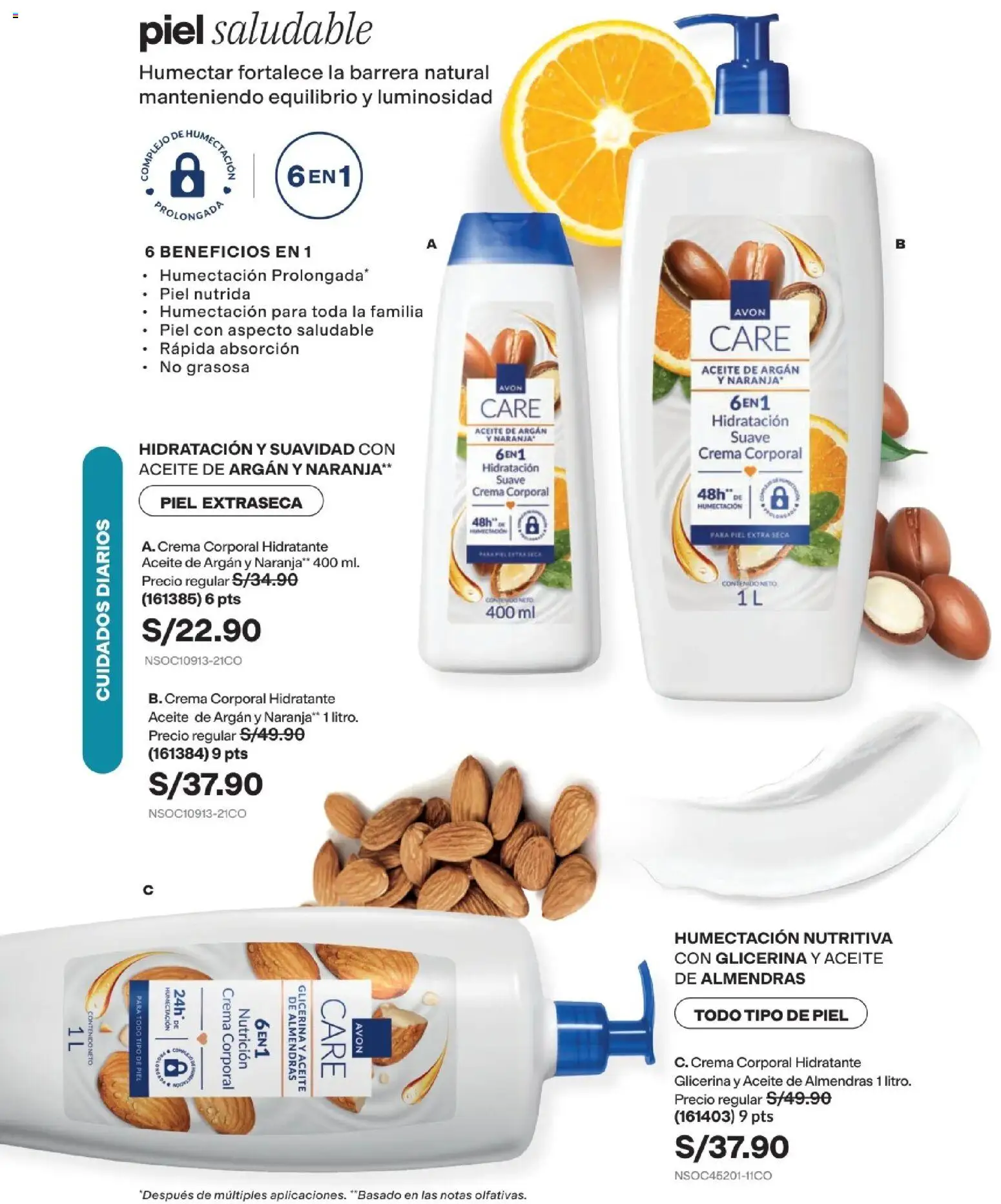 Catálogo Avon válido desde 11/08/2026 | Página: 135 | Productos: Aceite, Crema, Almendras
