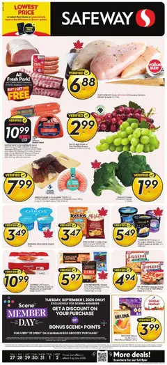 Preview of Safeway weekly flyer / circulaire from shop Safeway valid from Aug 27, 2026