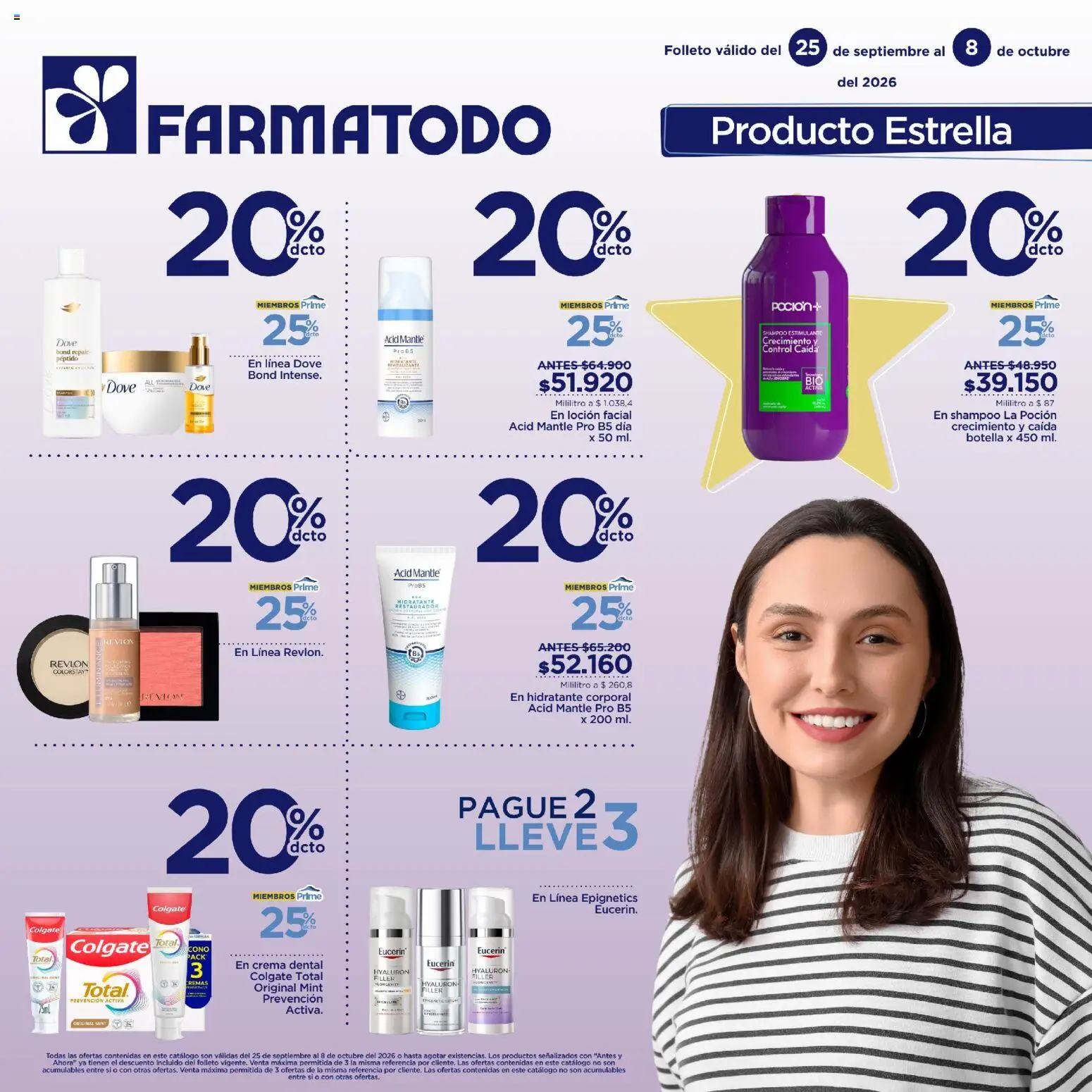 FarmaTodo revista - valida desde el 25/09/2026 | Página: 1 | Productos: Crema, Shampoo, Loción, Crema dental