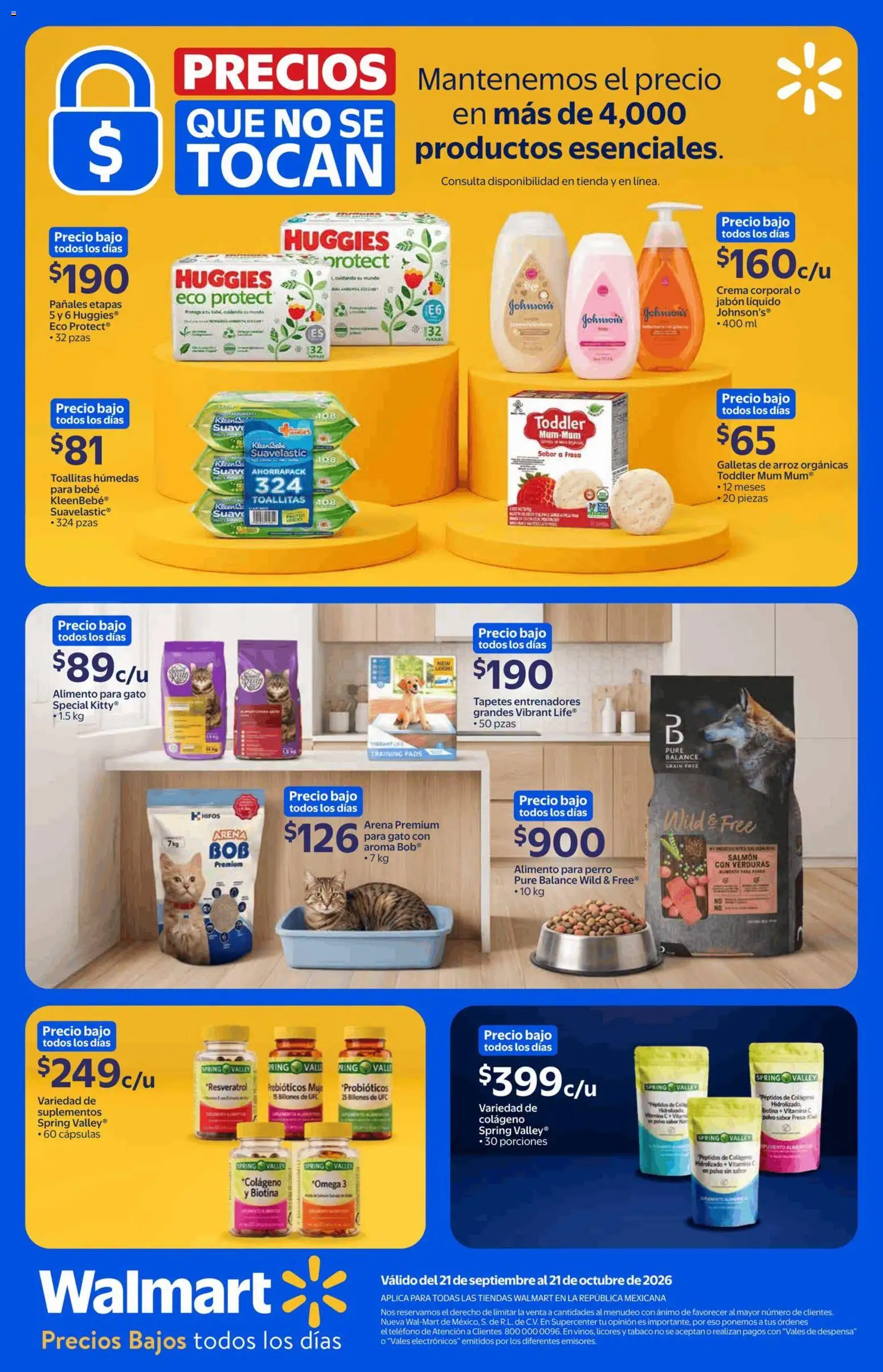 Nuevas ofertas de Walmart válidas en toda la República Mexicana desde el 21/09/2026. ¡Encuentra las mejores ofertas en Walmart folleto Precios que no se tocan! | Página: 13 | Productos: Fresa, Toallitas húmedas, Arroz, Puré
