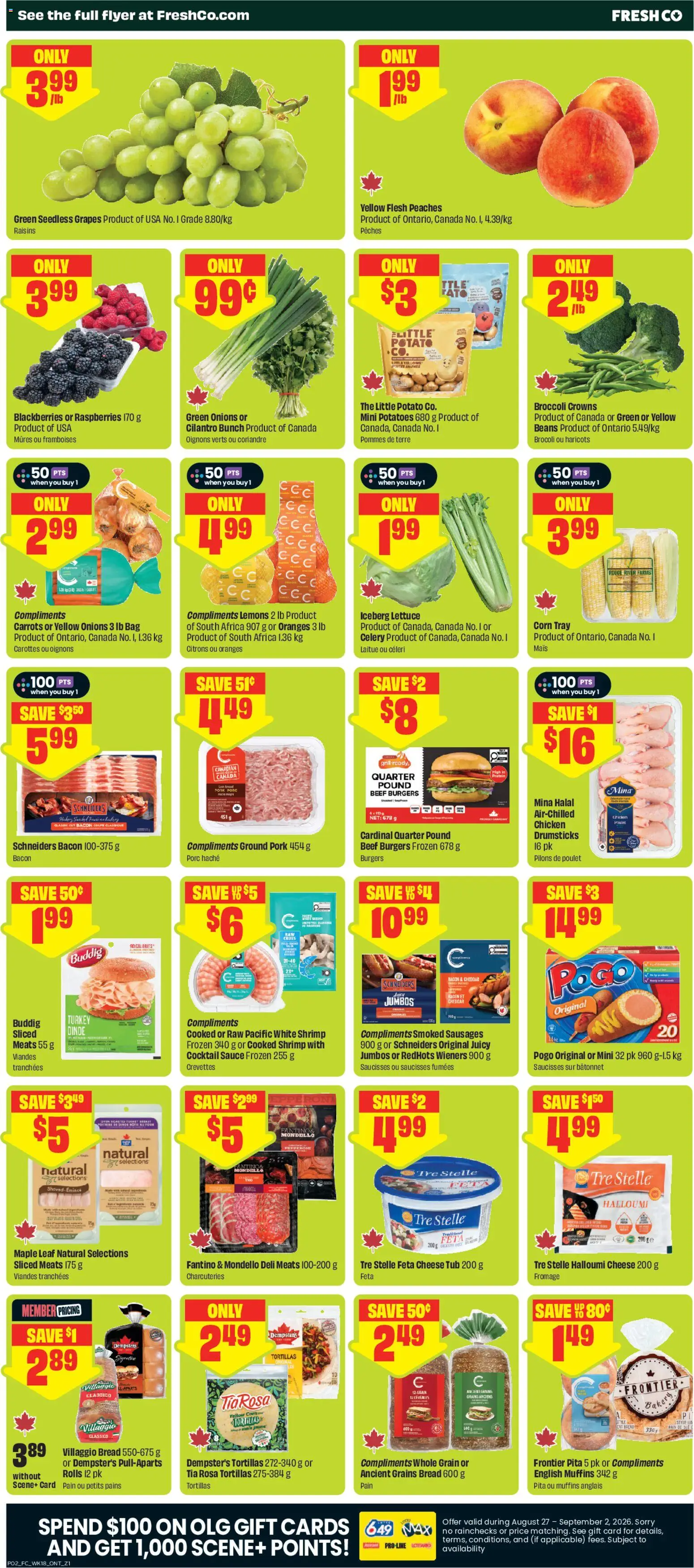 FreshCo flyer valid from Aug 27, 2026 | Page: 3