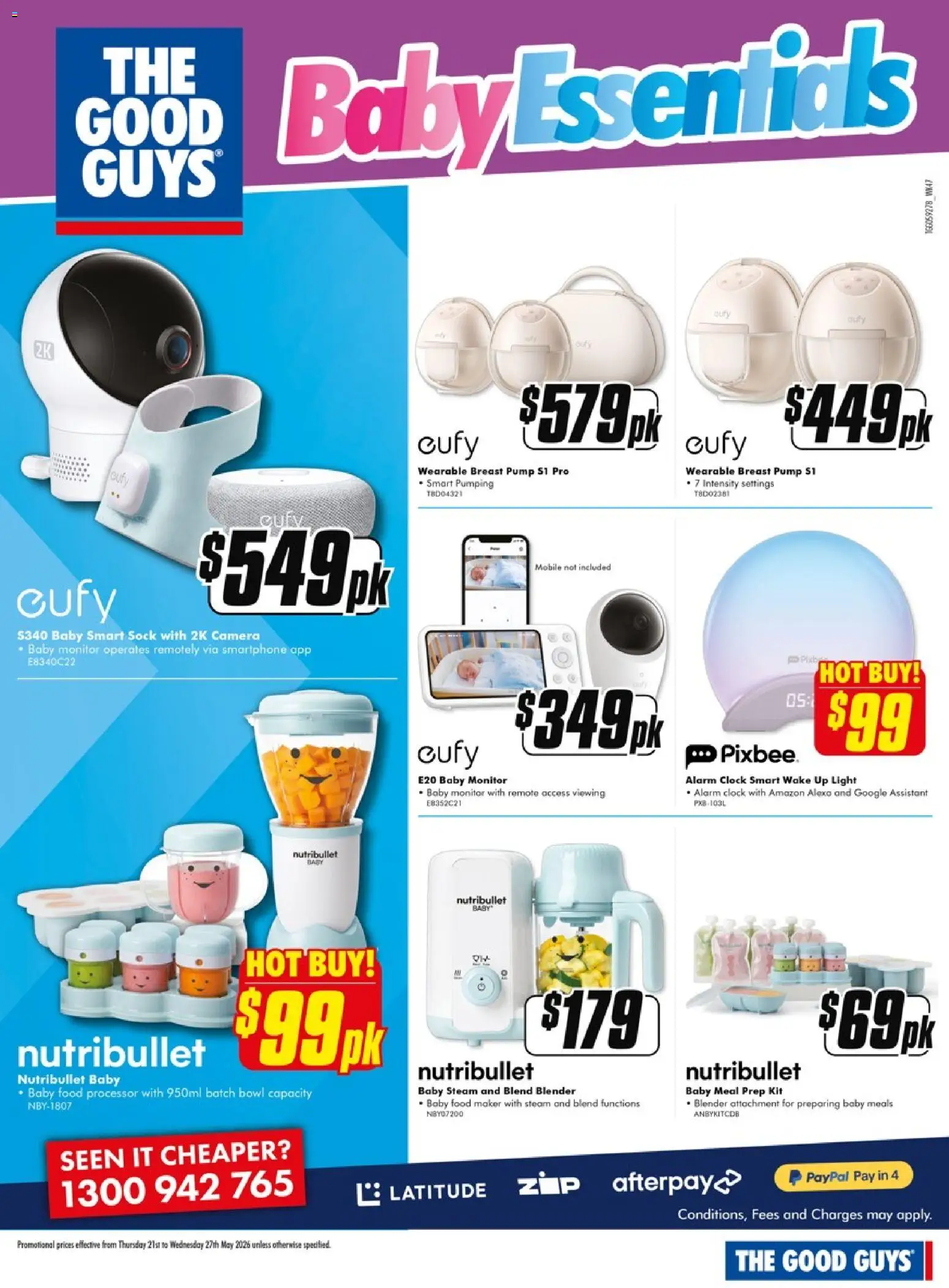 The Good Guys catalogue - valid from 20.05.2026 | Page: 23 | Products: Light, Baby food, Blender, Camera