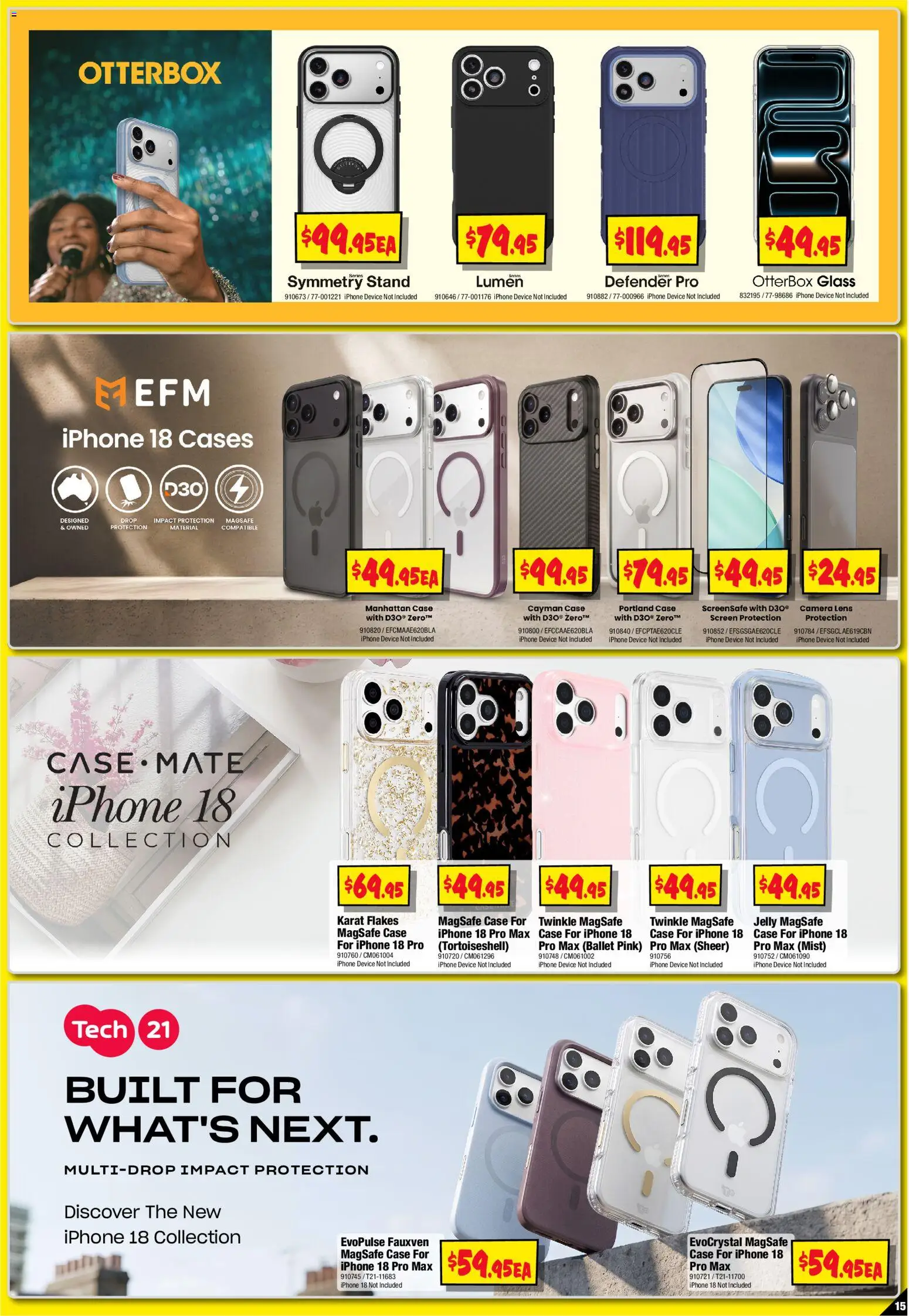 JB Hi-Fi catalogue - valid from 18/09/2026 | Page: 15 | Products: Camera, Iphone, Case, Screen