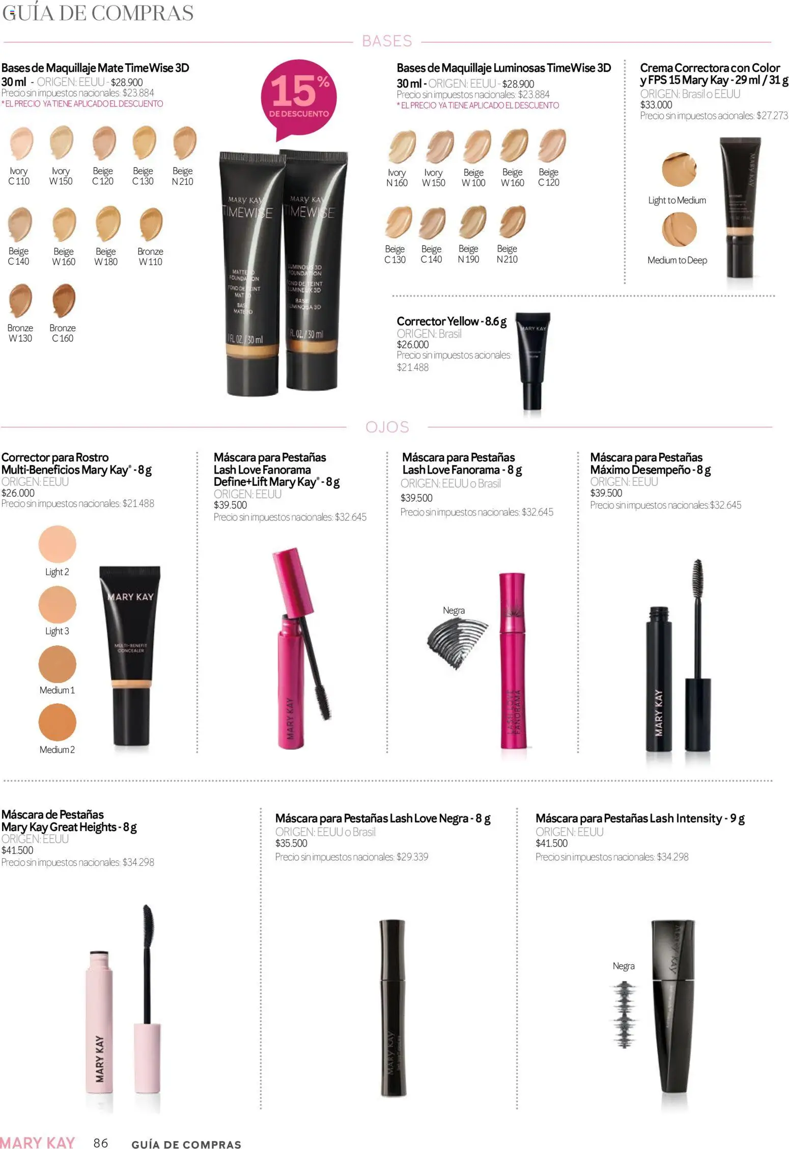Mary Kay - Catálogo │ válido desde el 01/09/2026 | Página: 86 | Productos: Mate, Maquillaje, Mascara de pestañas, Crema