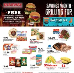 Preview of Fareway weekly ads valid from 07/20/2026