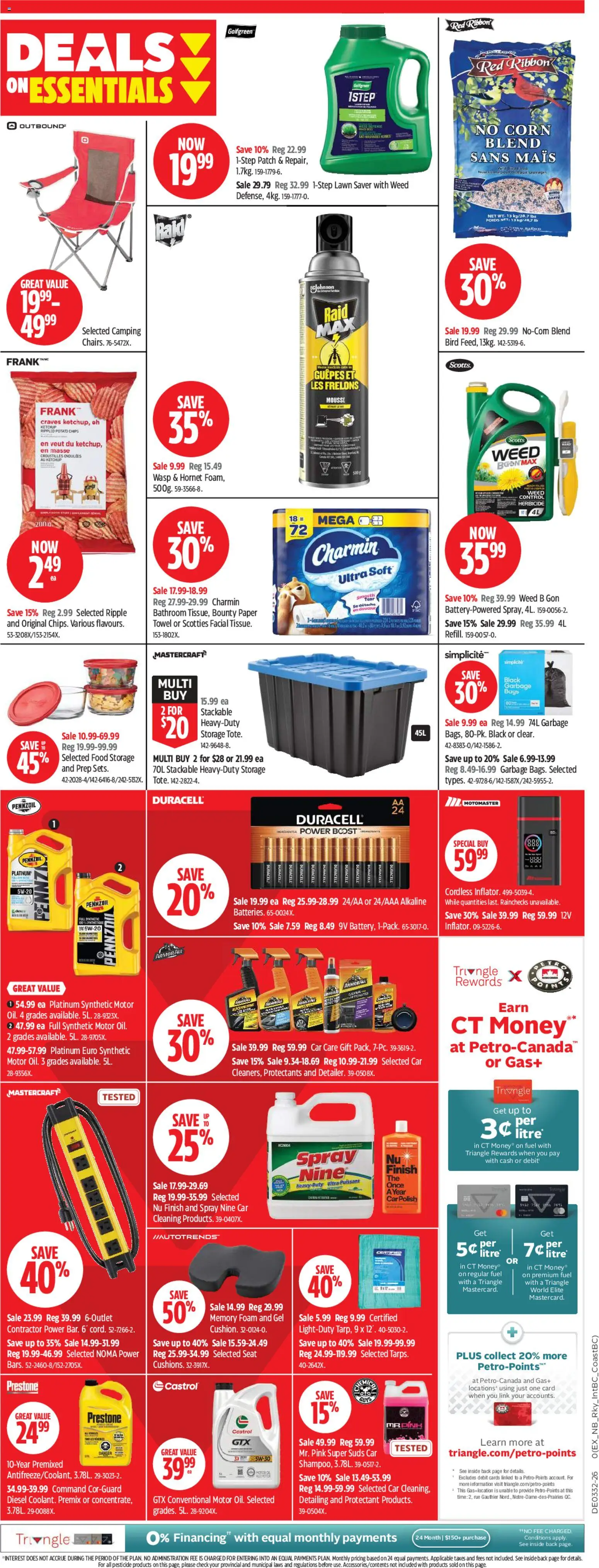 Canadian Tire flyer valid from Aug 6, 2026 | Page: 12 | Products: Chips, Ketchup