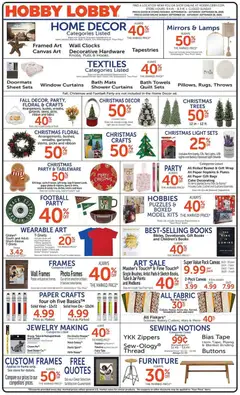 Preview of Hobby Lobby weekly ads valid from 09/20/2026