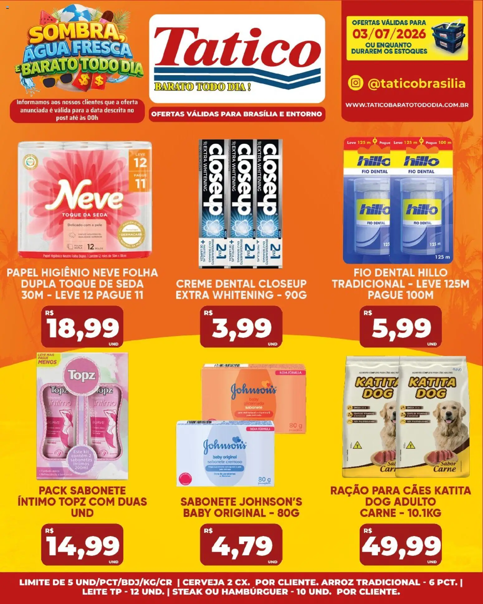 Tatico Folheto - válido de 03/07/2026 | Página: 21 | Produtos: Cerveja, Creme, Sabonete, Creme dental