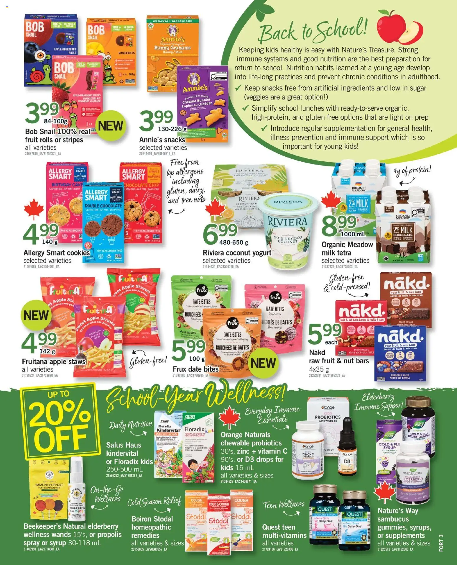 Fortinos flyer valid from Sep 3, 2026 | Page: 10 | Products: Coconut milk, Honey, Milk, Chocolate