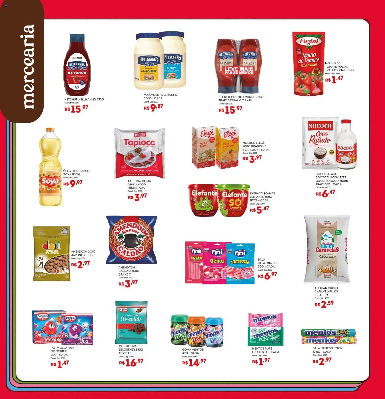 Bistek Supermercados Folheto - válido de 26/08/2026 | Página: 3 | Produtos: Coco, Chocolate, Açúcar, Açúcar cristal
