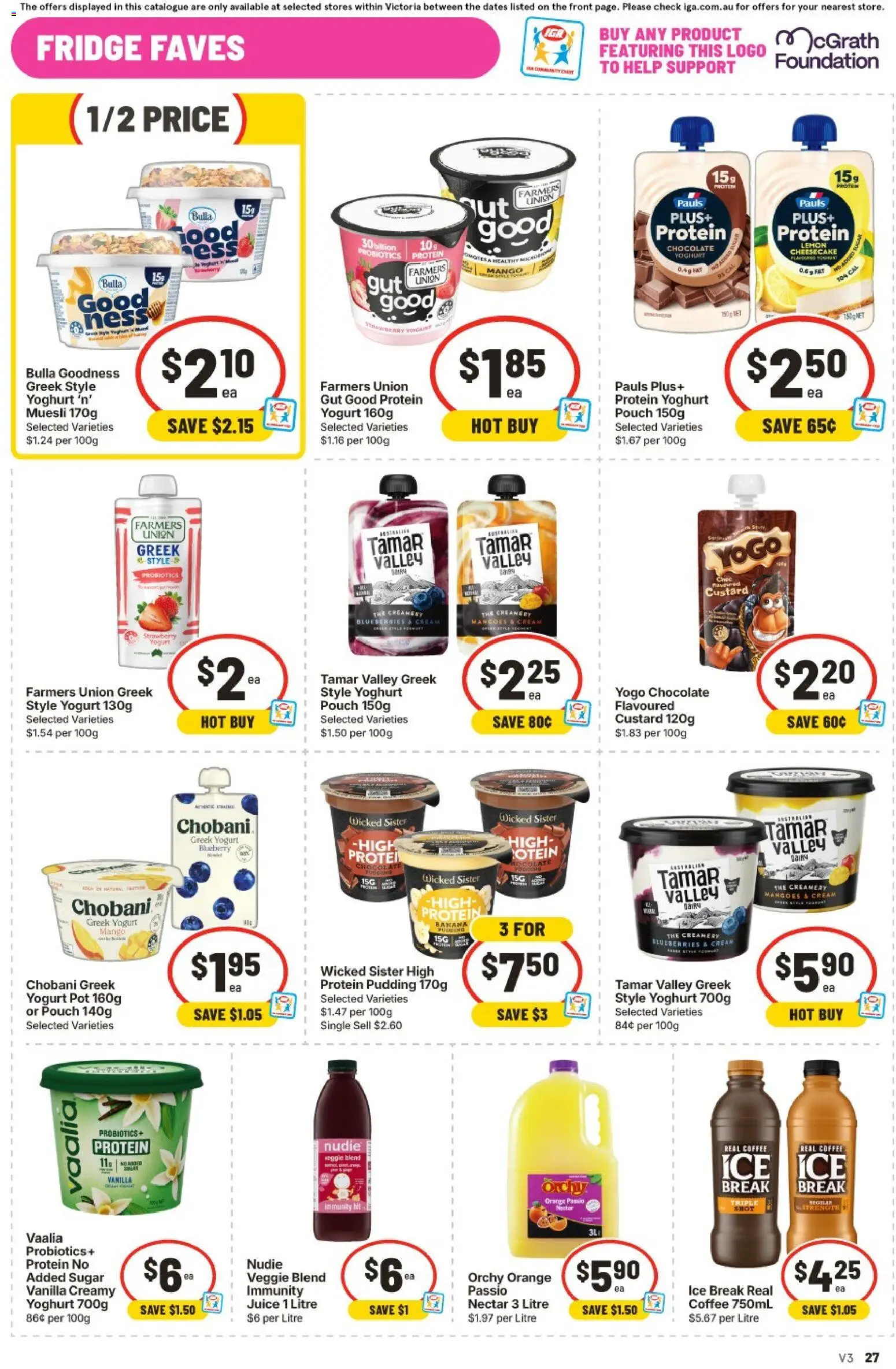 IGA catalogue - valid from 16/09/2026 | Page: 38 | Products: Protein, Coffee, Probiotics, Pudding
