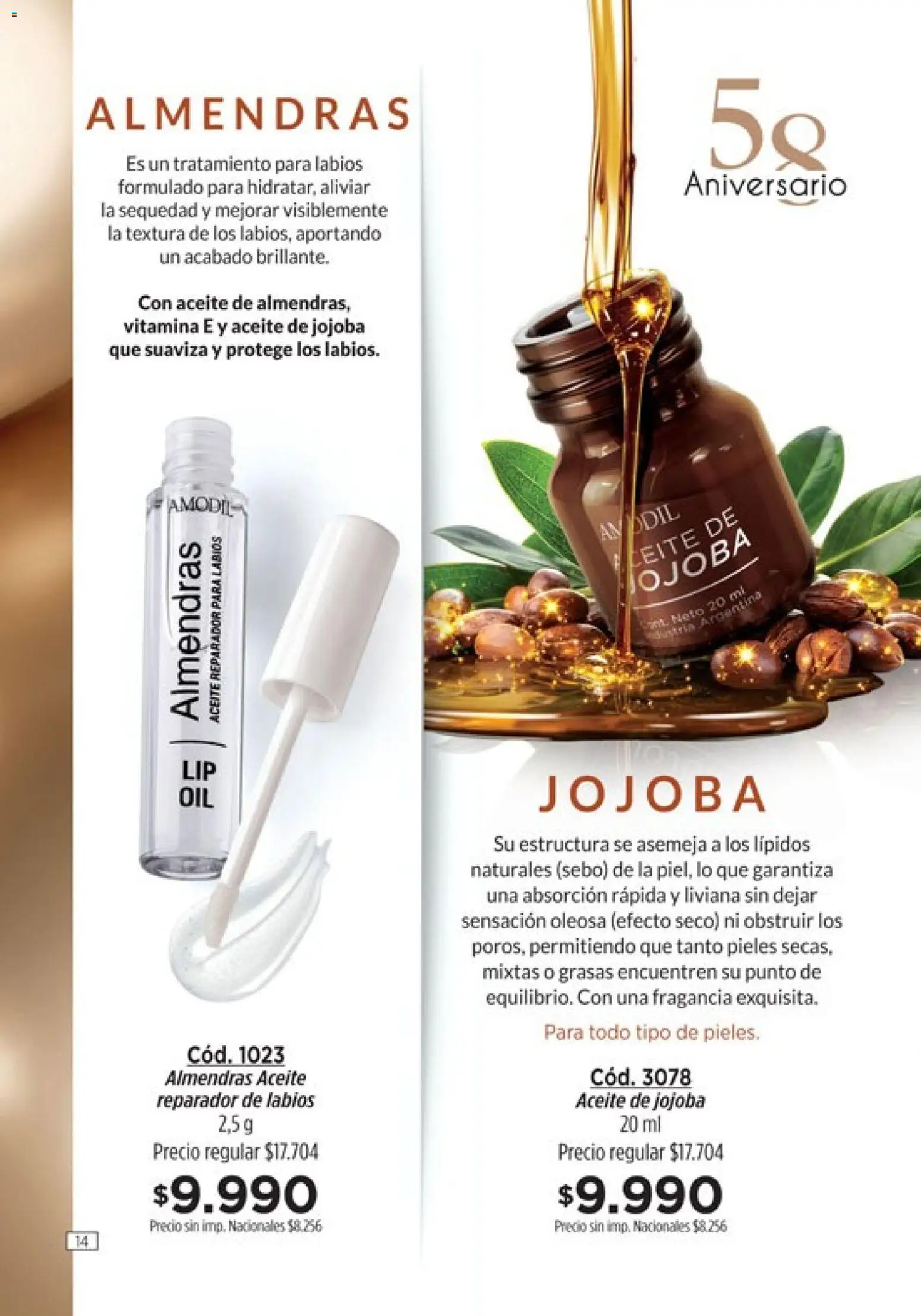 Amodil - Campaña 10 │ válido desde el 01.06.2026 | Página: 14 | Productos: Almendras, Fragancia, Aceite