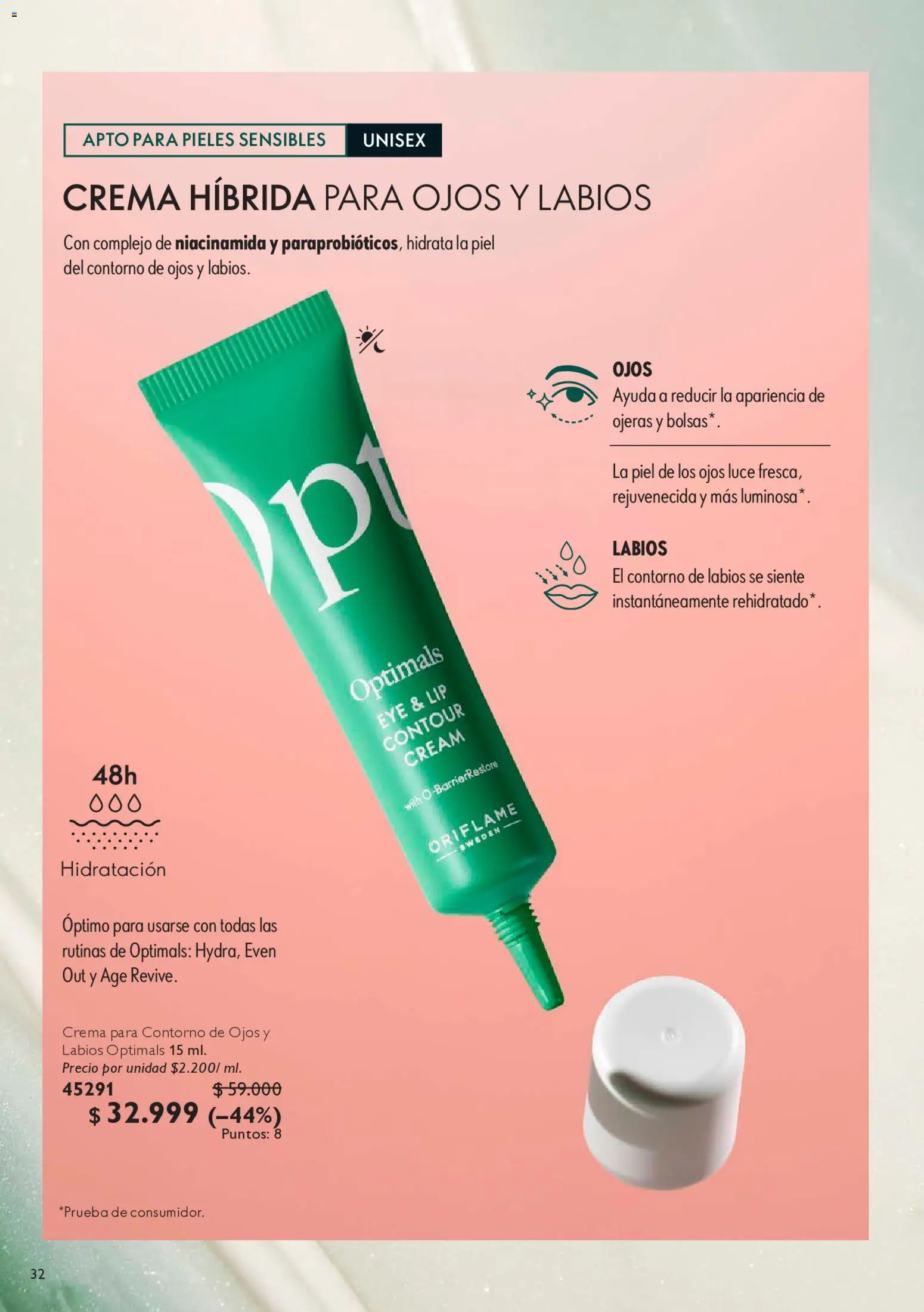 Oriflame revista - valida desde el 09.05.2026 | Página: 34 | Productos: Crema, Contorno, Contorno de ojos