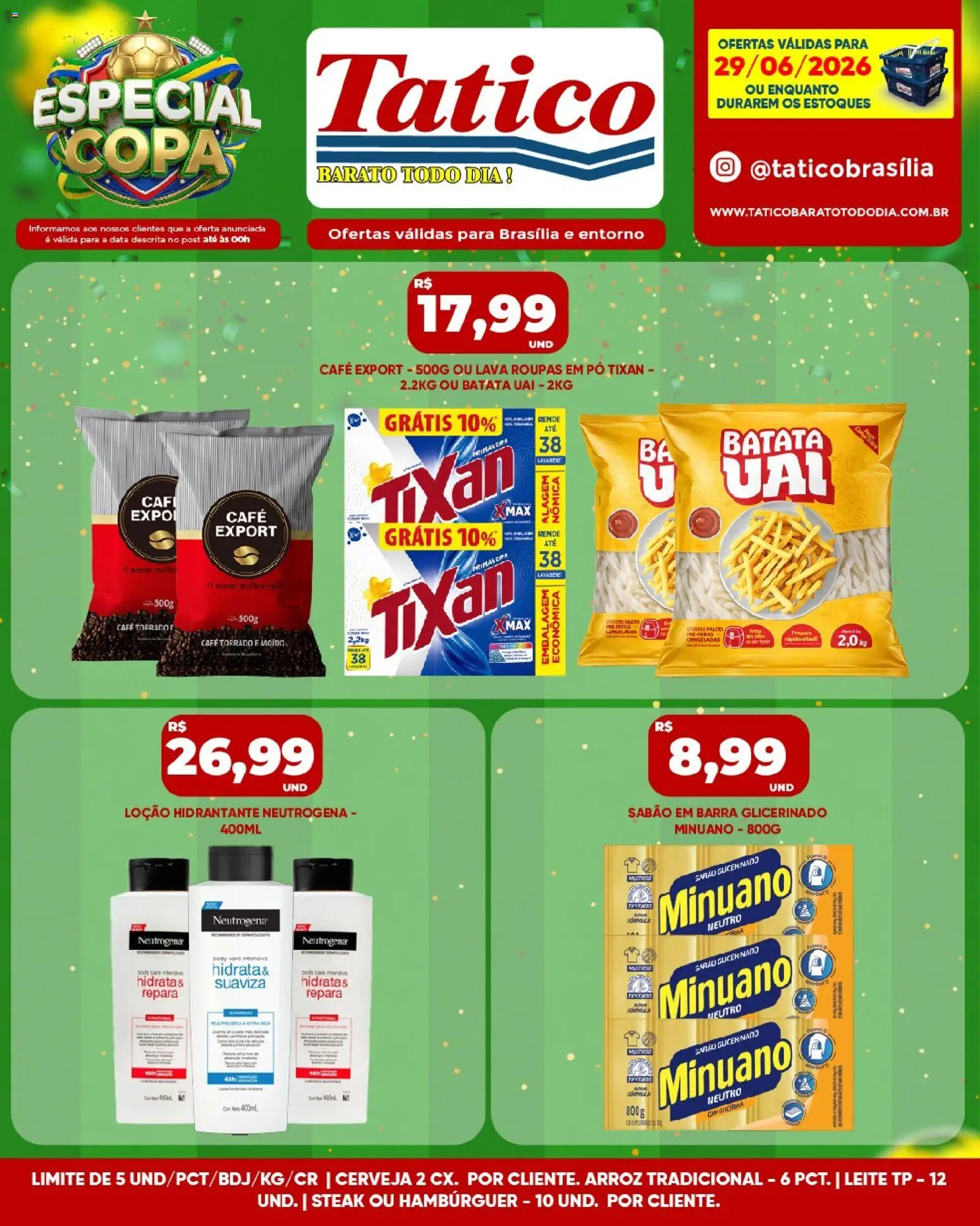 Tatico Folheto - válido de 29/06/2026 | Página: 10 | Produtos: Pó, Leite, Café, Copa