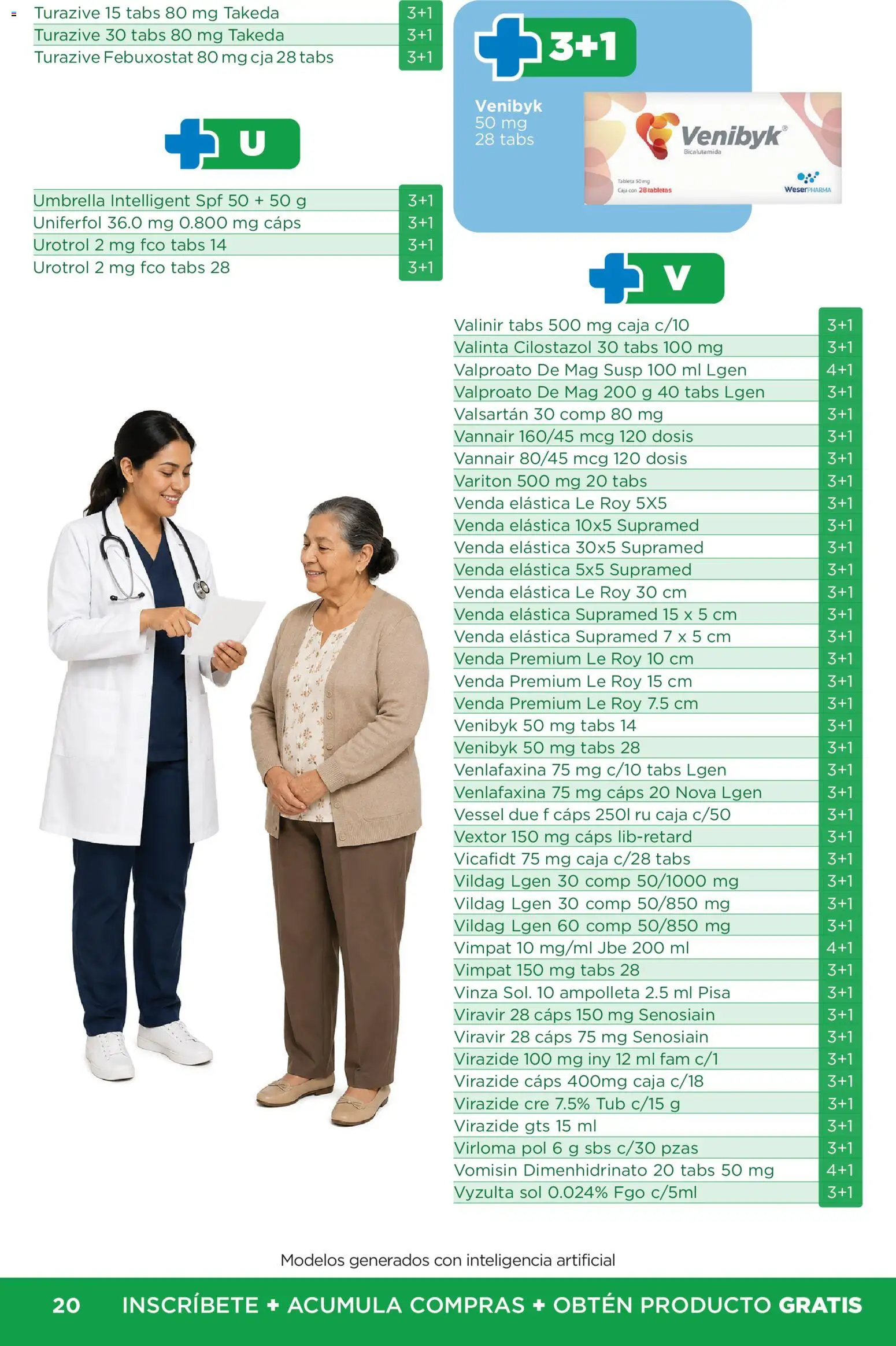 Nuevas ofertas de Chedraui válidas en toda la República Mexicana desde el 01/07/2026. ¡Encuentra las mejores ofertas en Chedraui folleto Plan de farmacia! | Página: 20 | Productos: Caja, Tableta